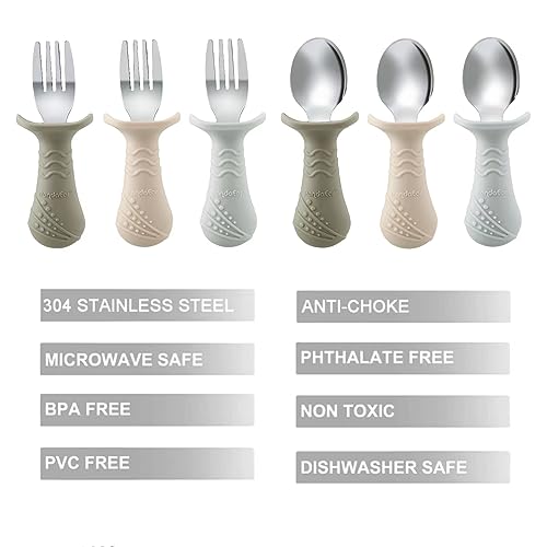 Stainless Steel Fork & Spoon Utensil Set (6 pack)