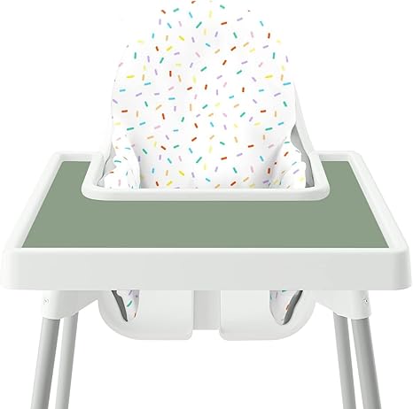High Chair Tray Finger Foods Placemat for Babies, Toddlers (Sage)