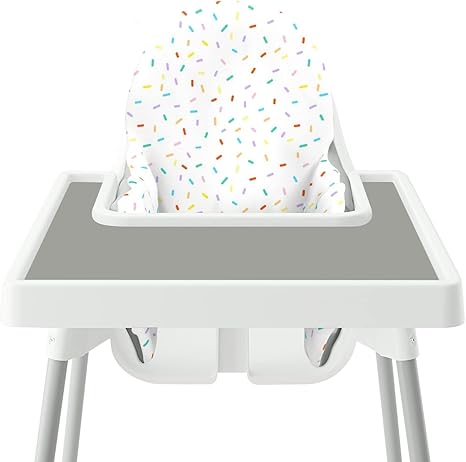 High Chair Tray Finger Foods Placemat for Babies, Toddlers (Light Grey)
