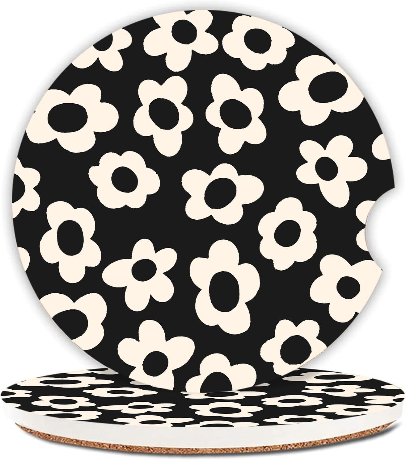 Absorbent Car Coasters 2 Pack for Cup Holders