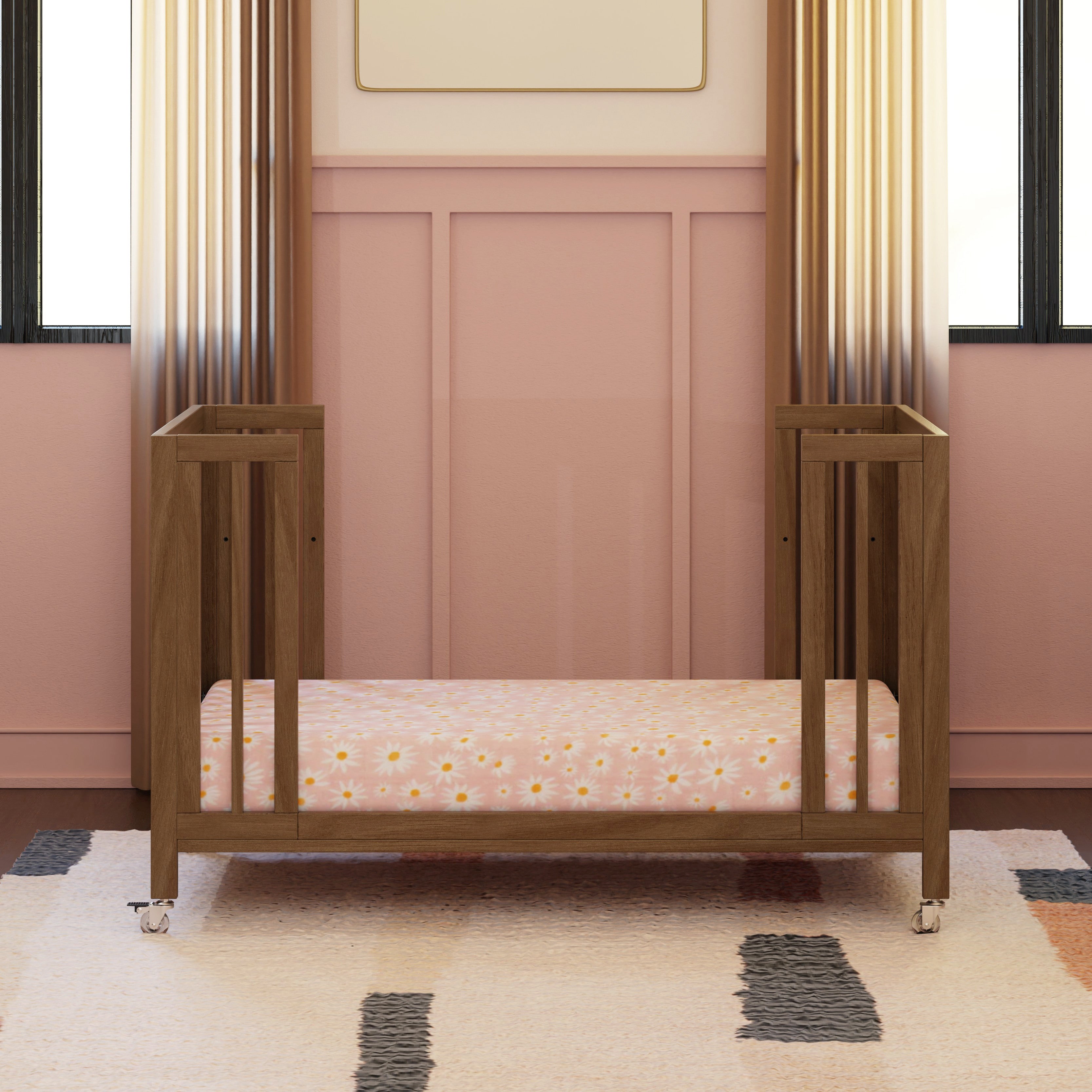 Rolli 9-in-1 Convertible All-Stages® Crib with Bassinet & Toddler Bed Conversion Kits