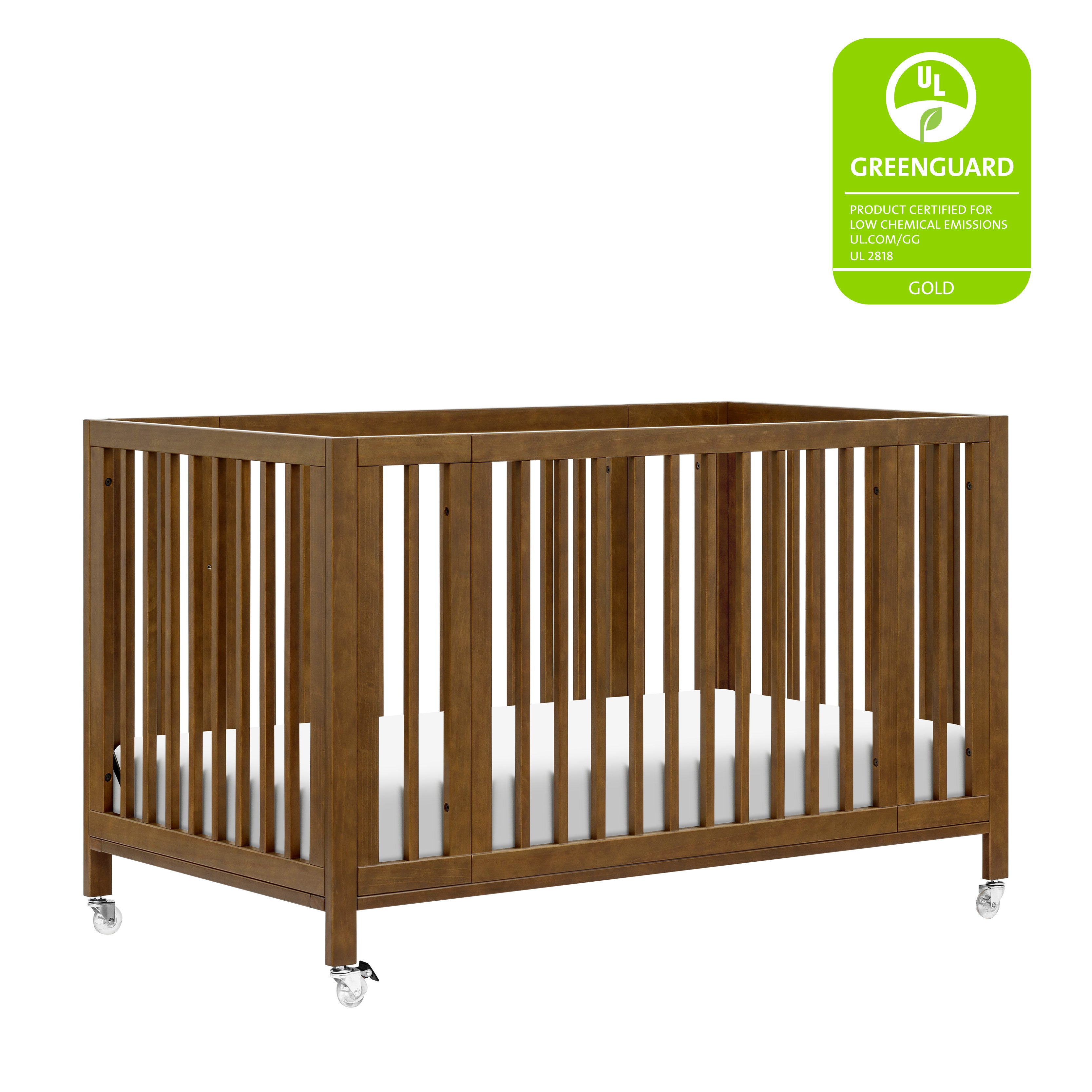 Rolli 9-in-1 Convertible All-Stages® Crib with Bassinet & Toddler Bed Conversion Kits