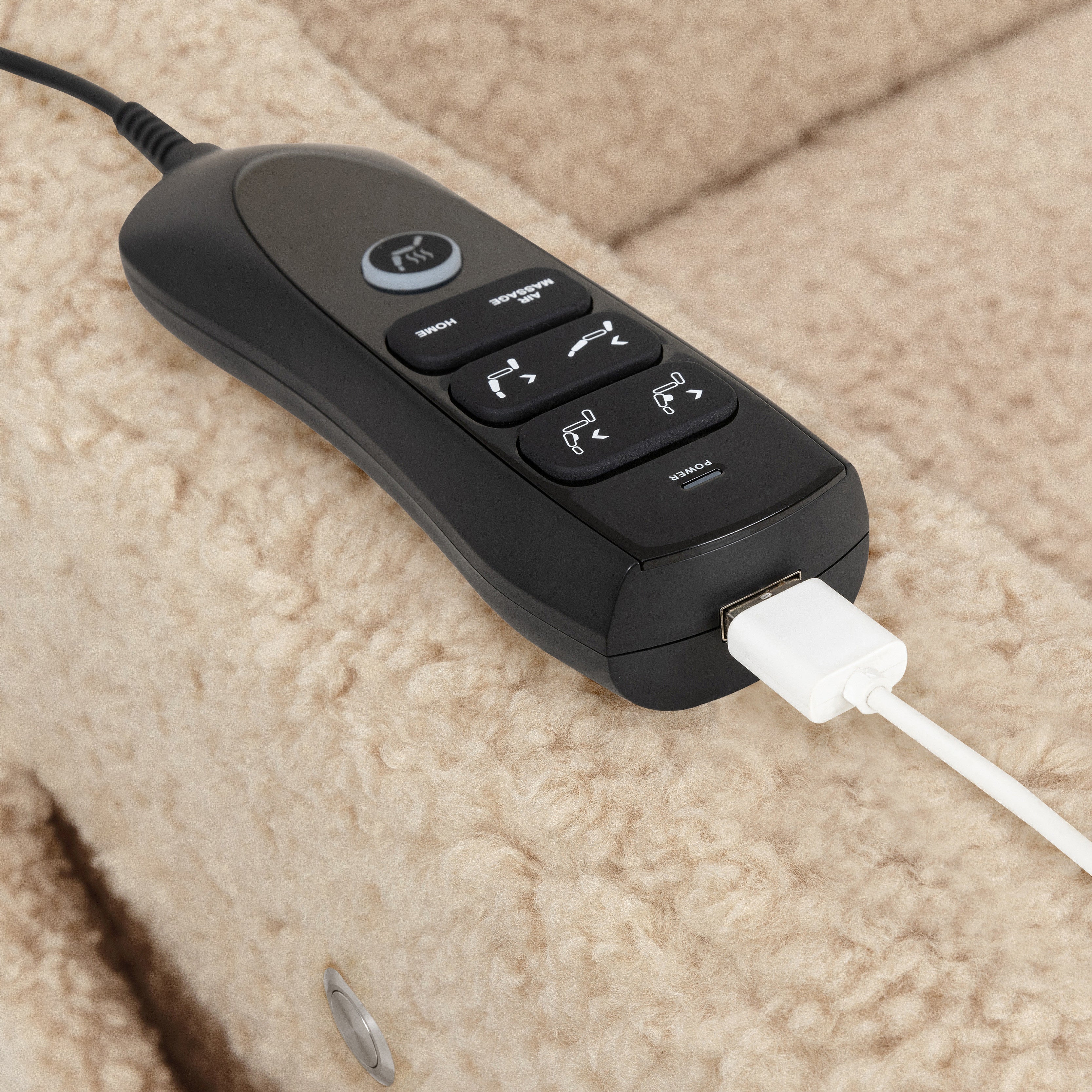 Deluxe Power Recliner and Swivel Glider with Heat and Massage