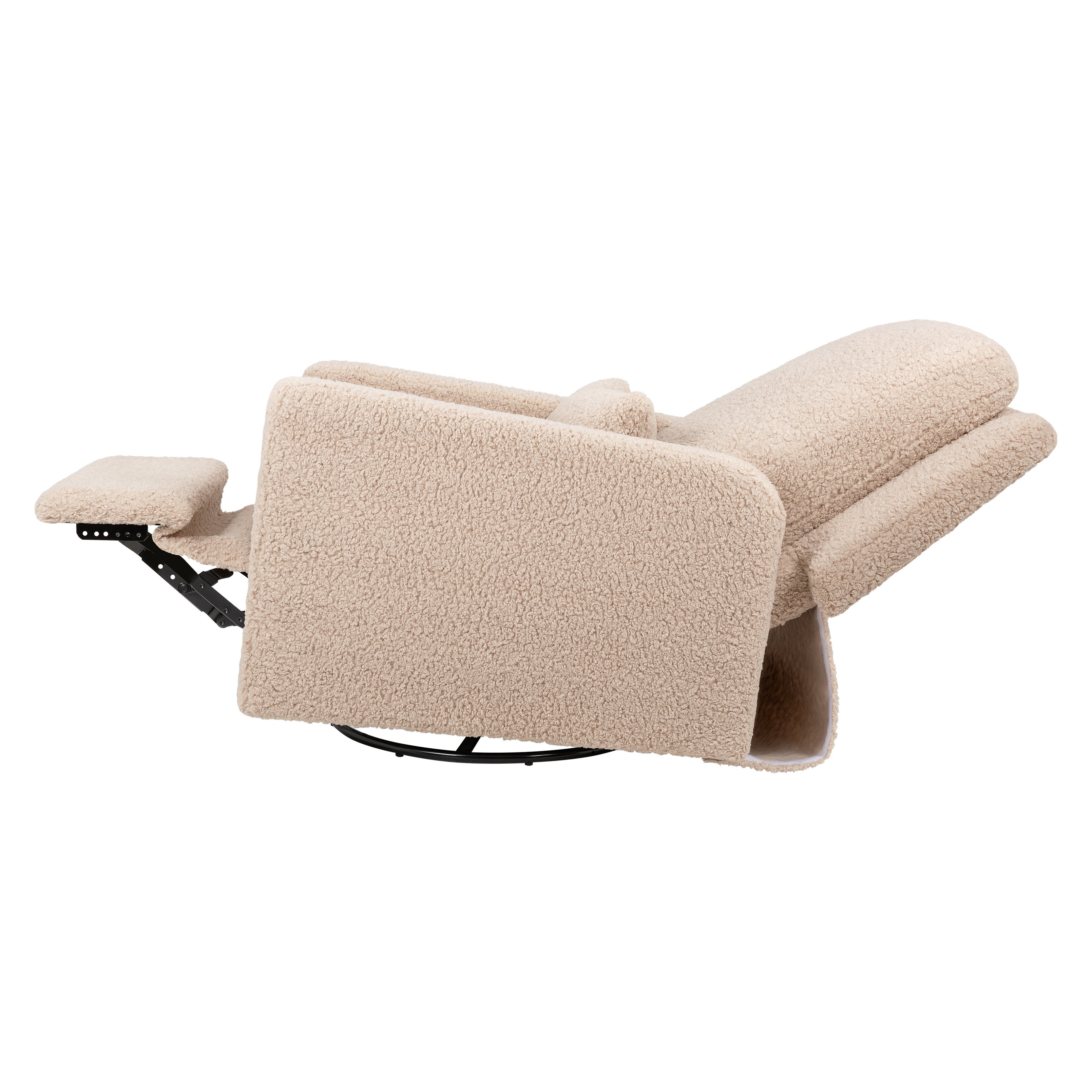 Recliner and Swivel Glider in Shearling