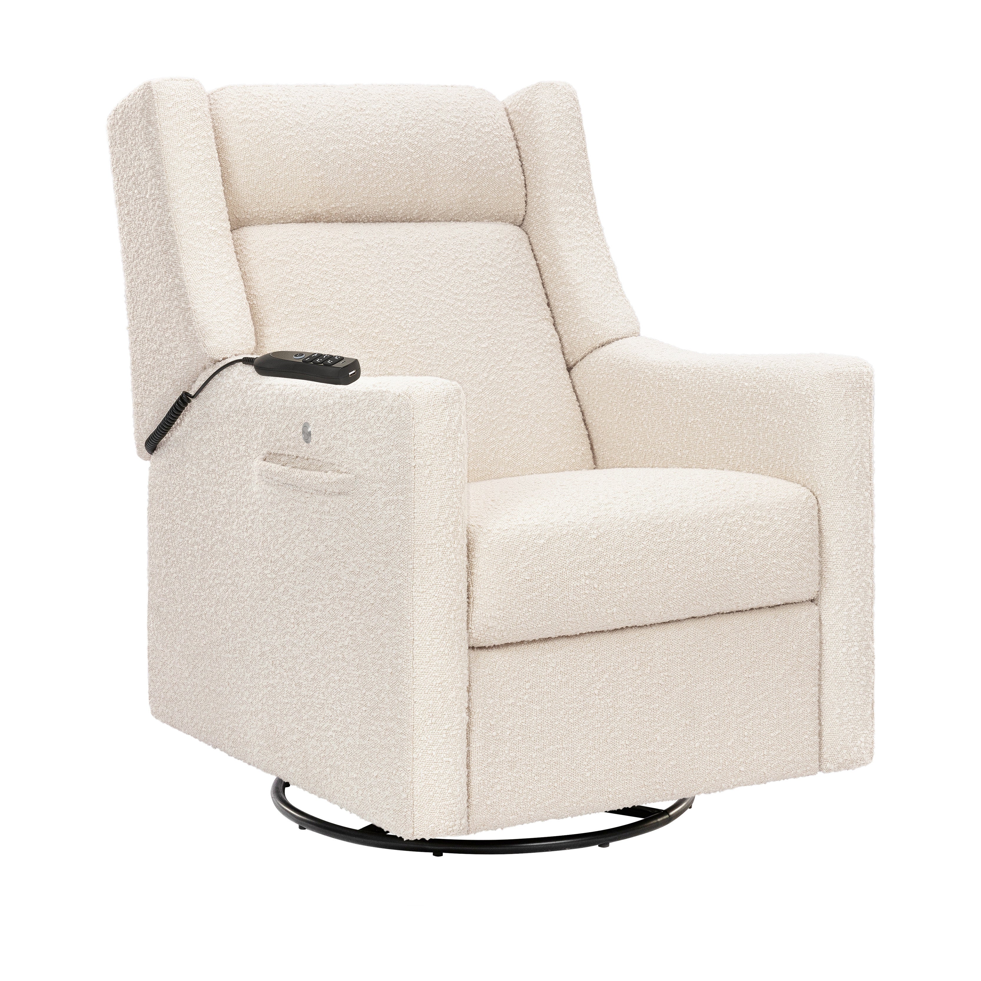 Deluxe Power Recliner and Swivel Glider with Heat and Massage