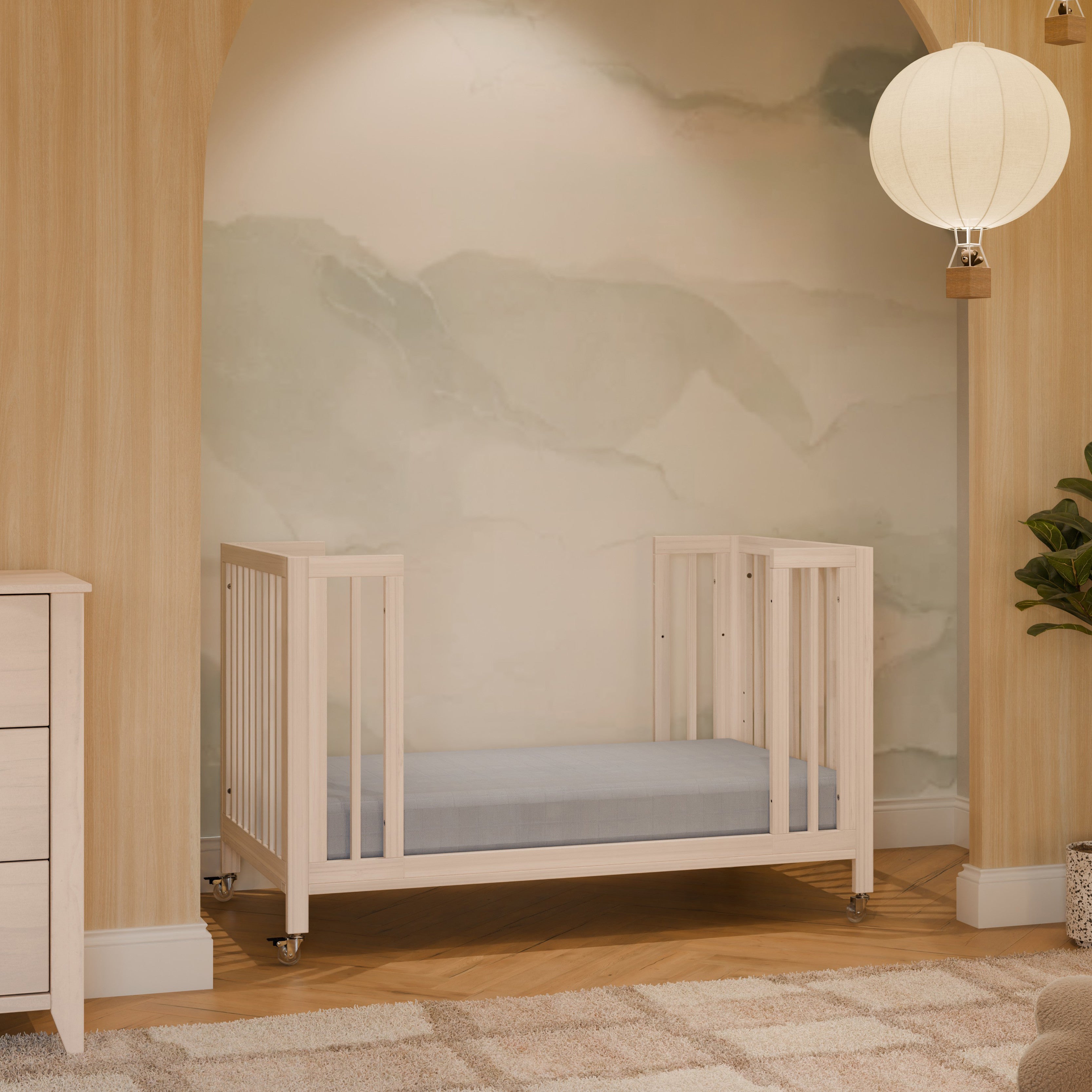 Rolli 9-in-1 Convertible All-Stages® Crib with Bassinet & Toddler Bed Conversion Kits