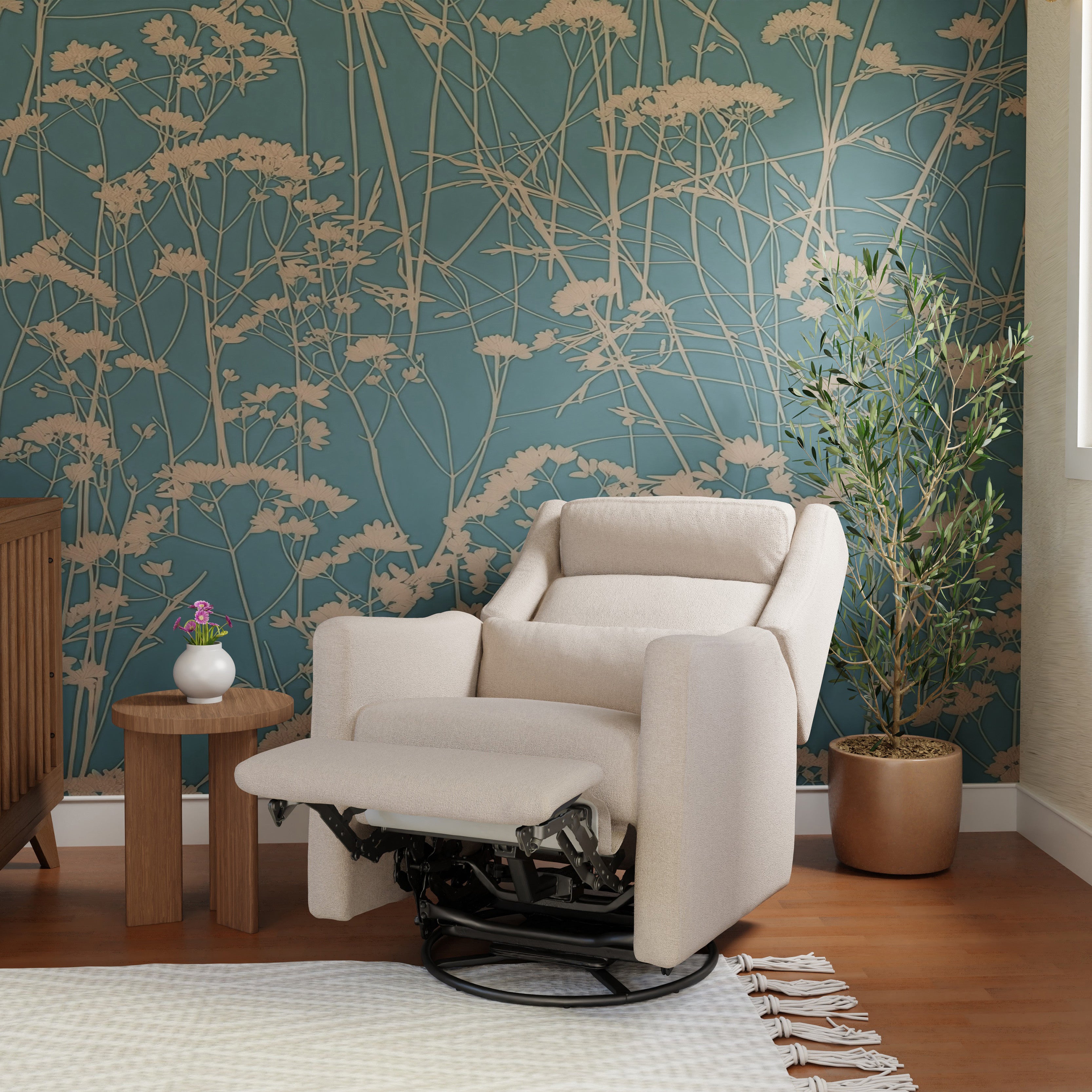 Kiwi Plus Power Recliner and Swivel Glider with Power Adjustable Headrest and USB Port