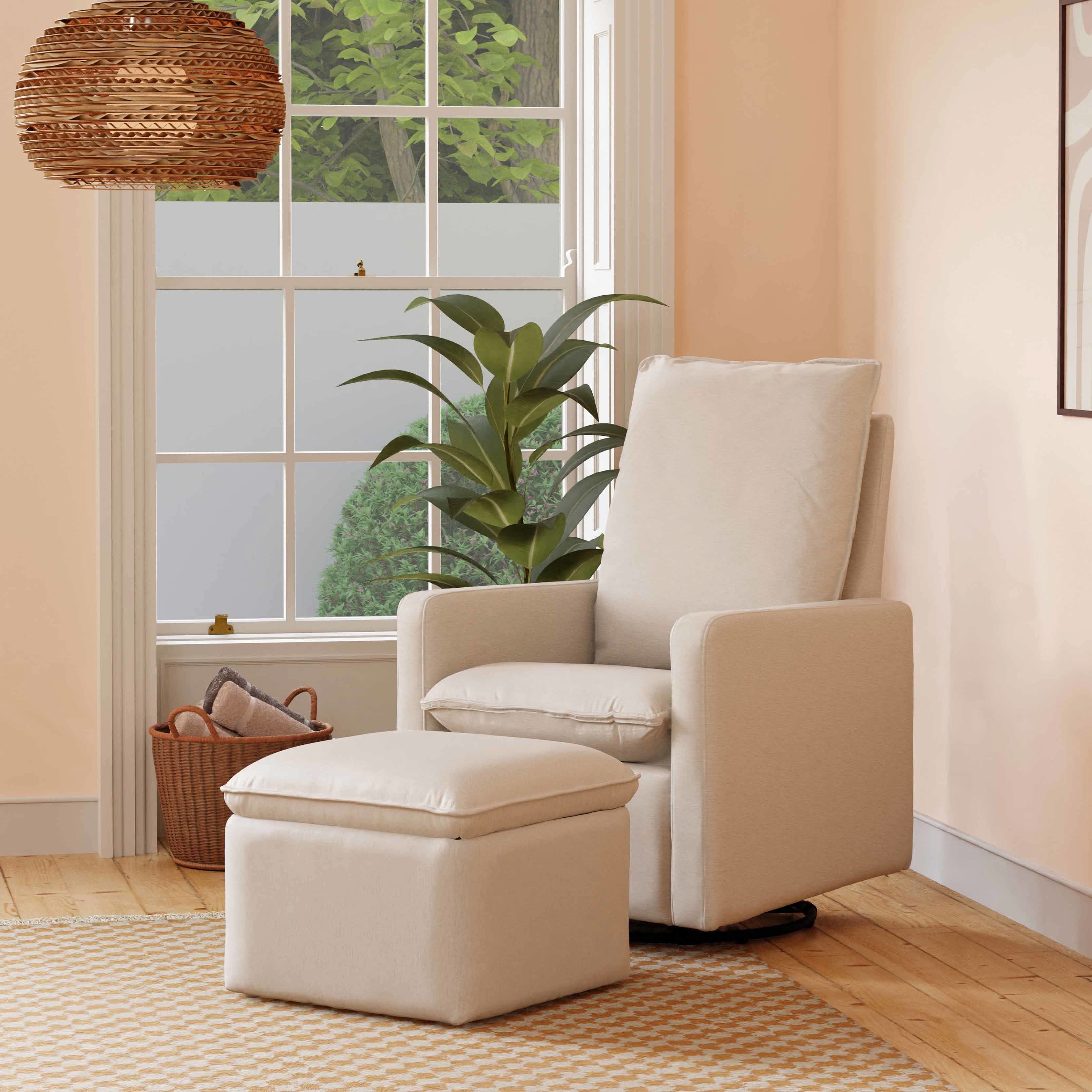 Pillowback Swivel Glider