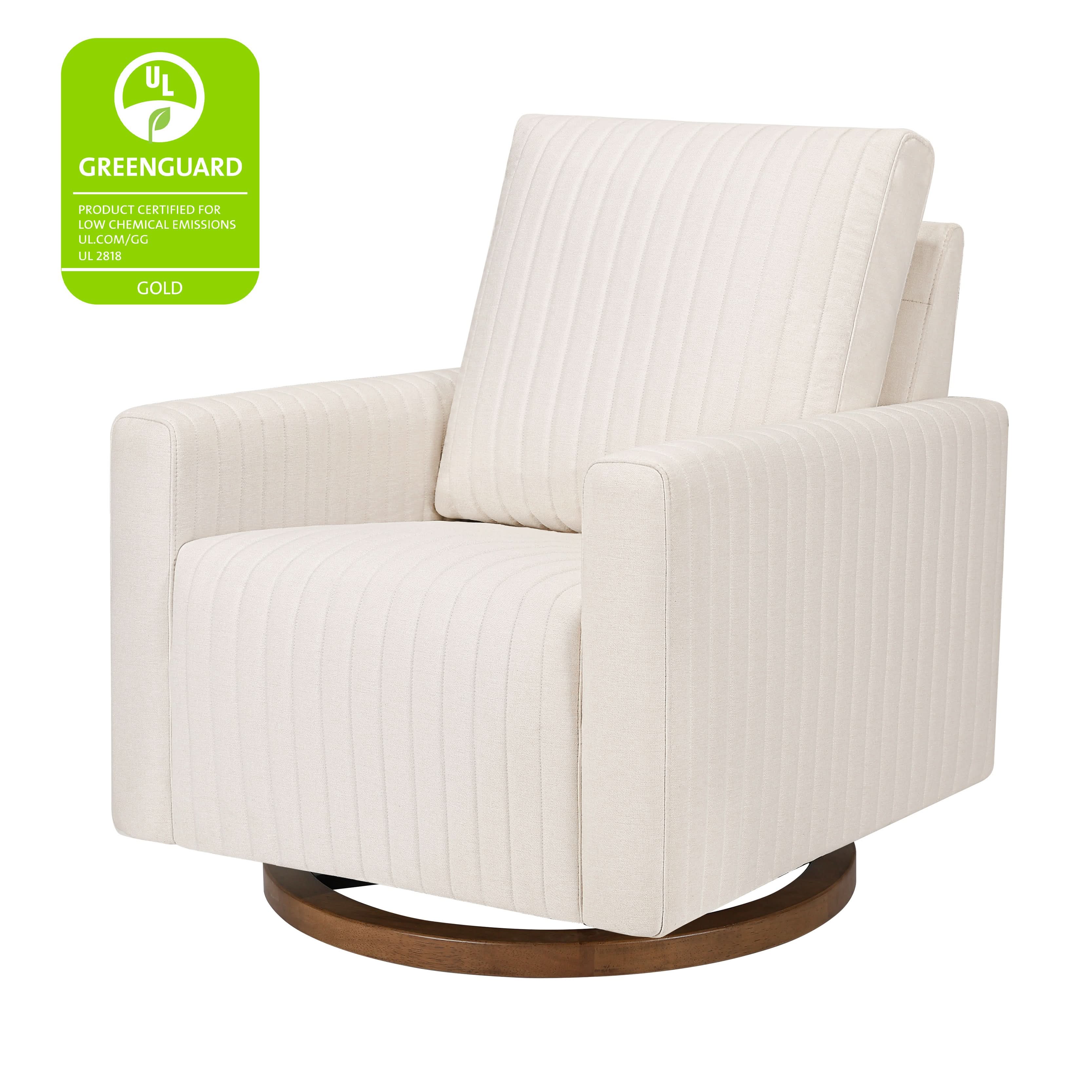 Channeled Swivel Glider in Eco-Performance Fabric | Water Repellent & Stain Resistant