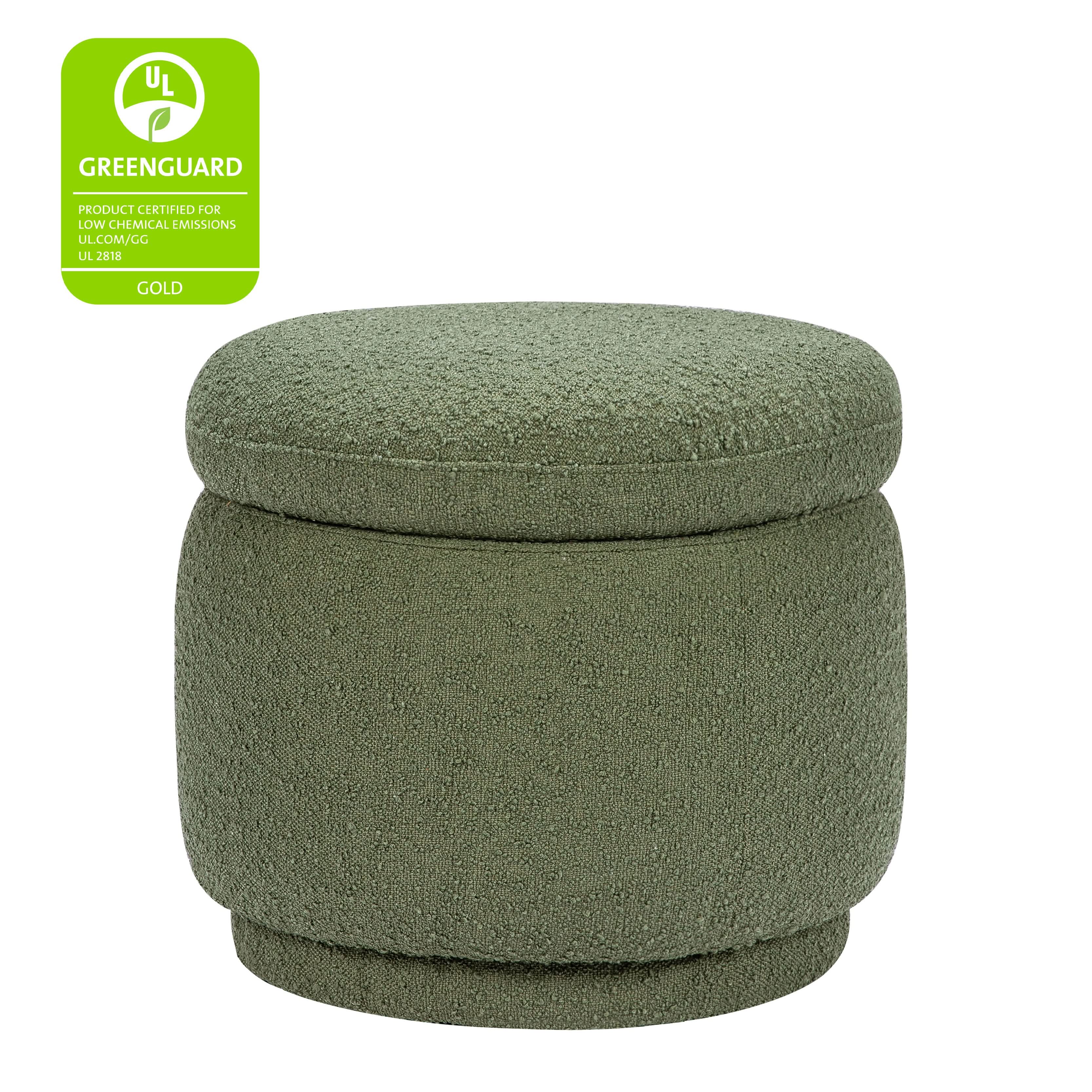Storage Ottoman in Boucle