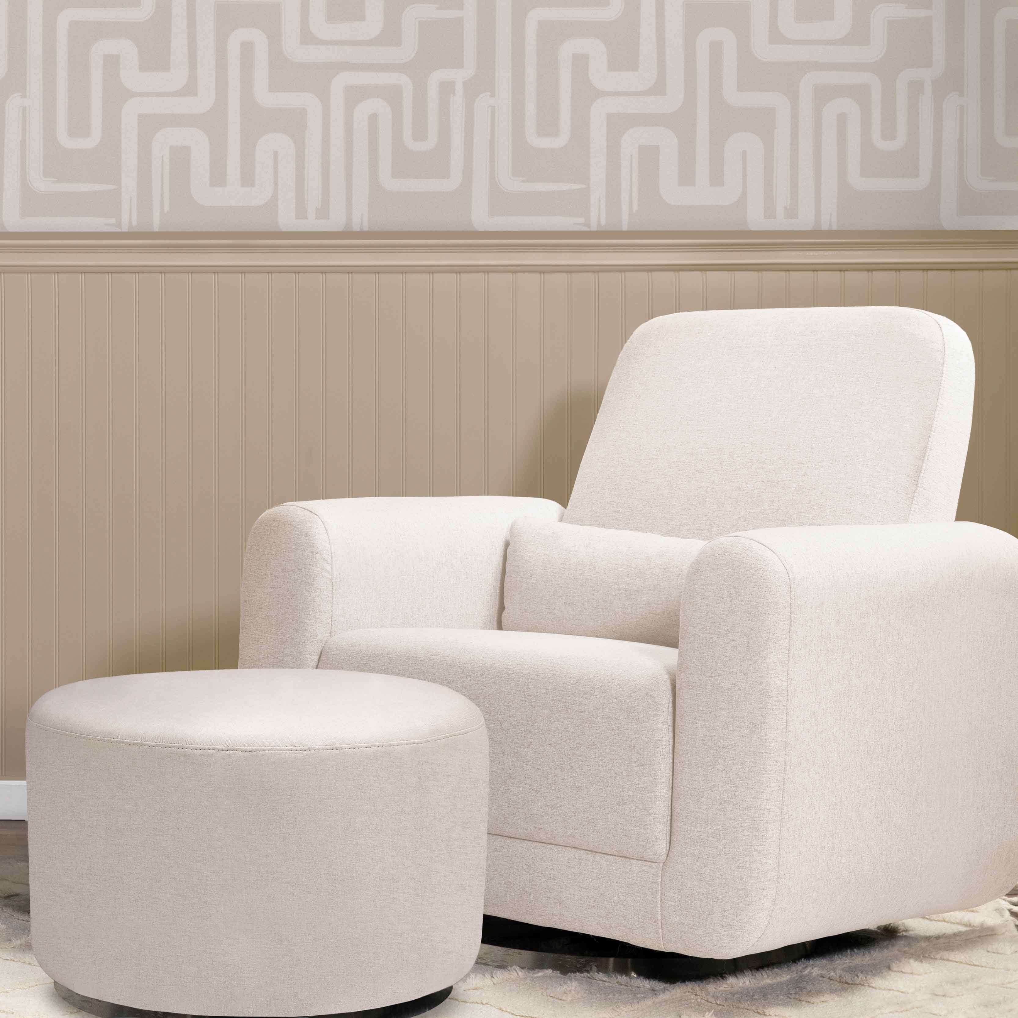 Tuba Gliding Ottoman in Eco-Performance Fabric | Water Repellent & Stain Resistant