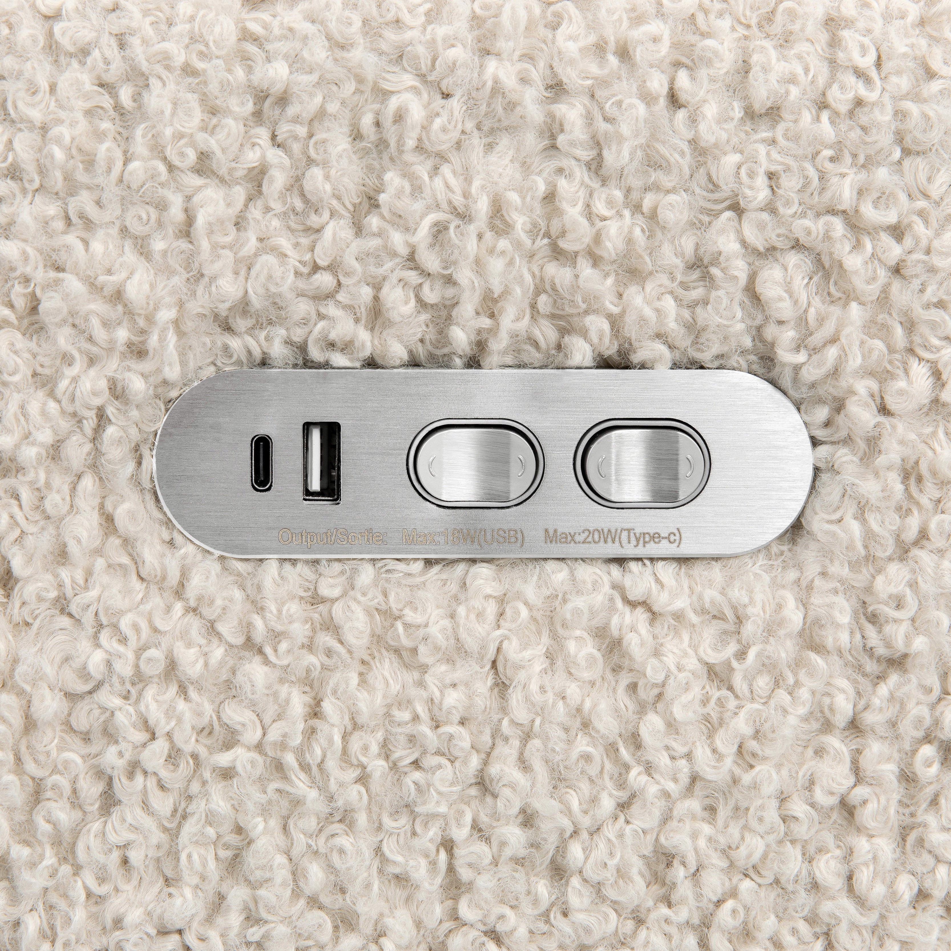 Kiwi Plus Power Recliner and Swivel Glider with Power Adjustable Headrest and USB Port