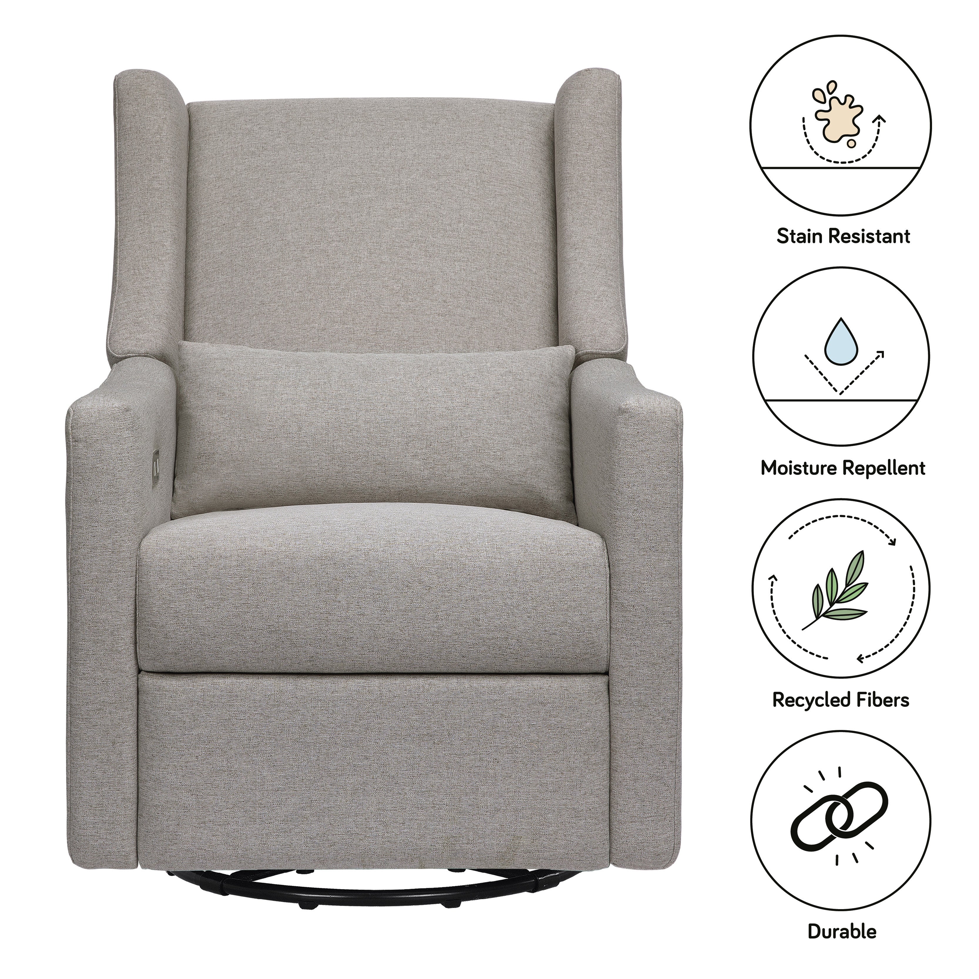 Electronic Recliner and Swivel Glider with USB port