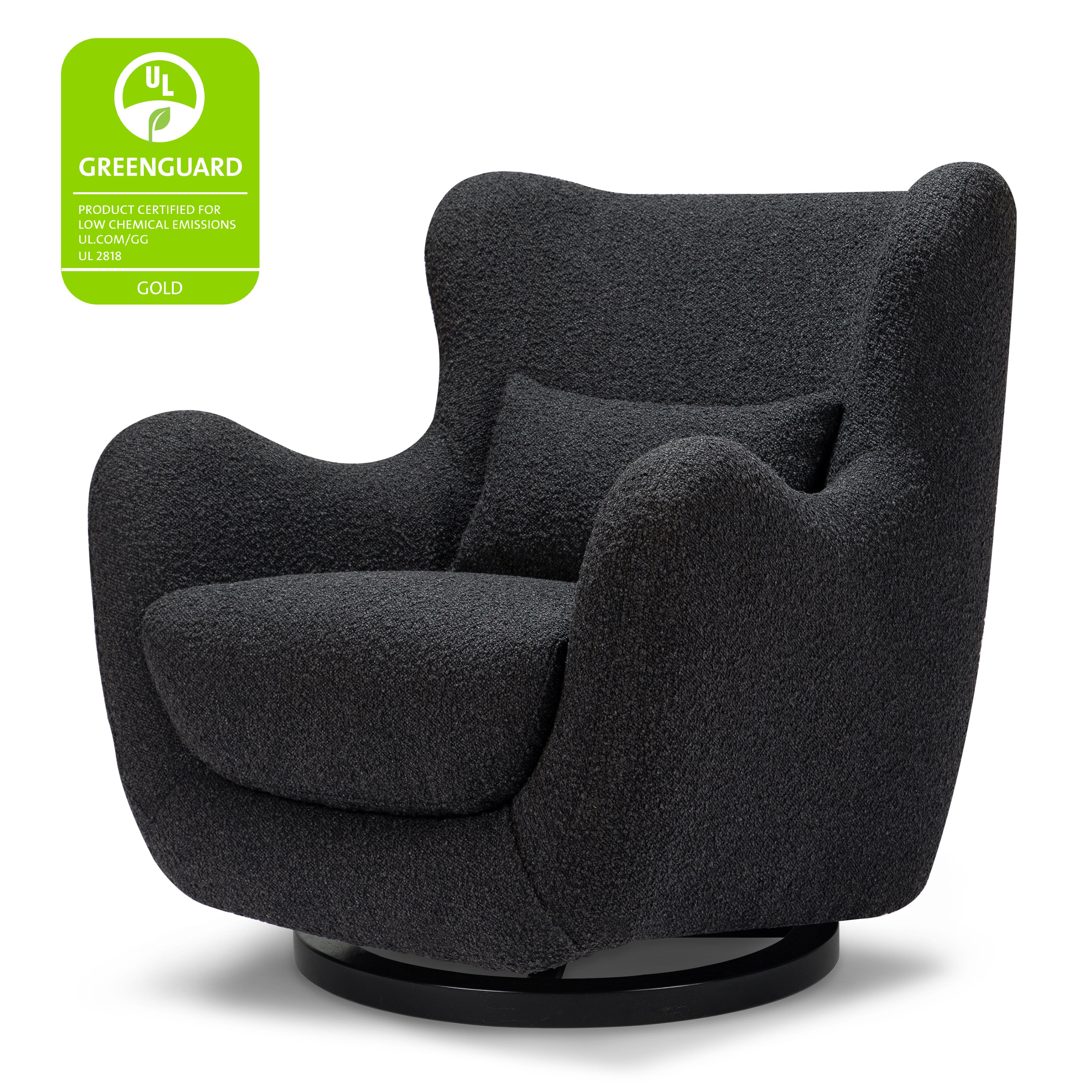 Swivel Glider in Boucle