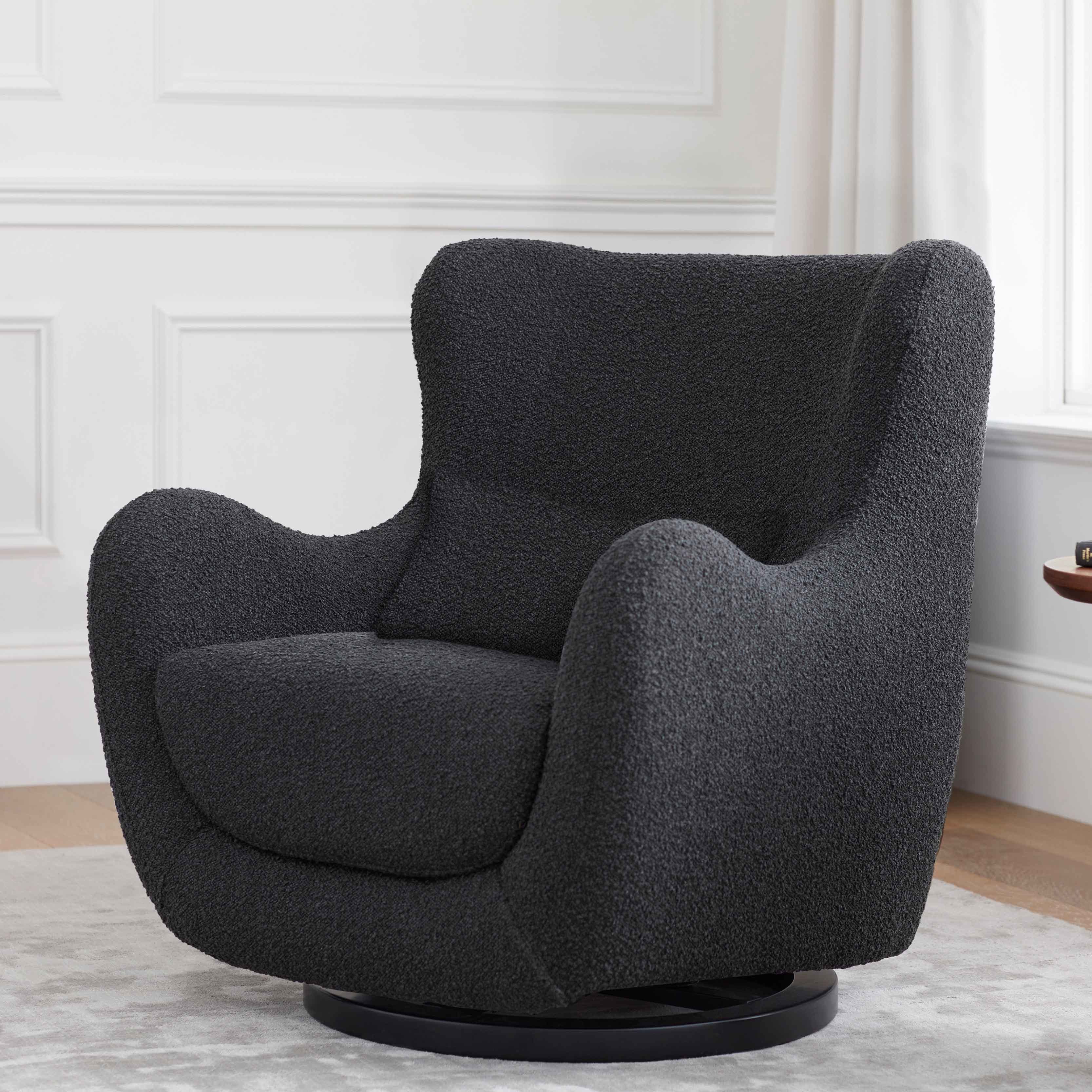 Swivel Glider in Boucle