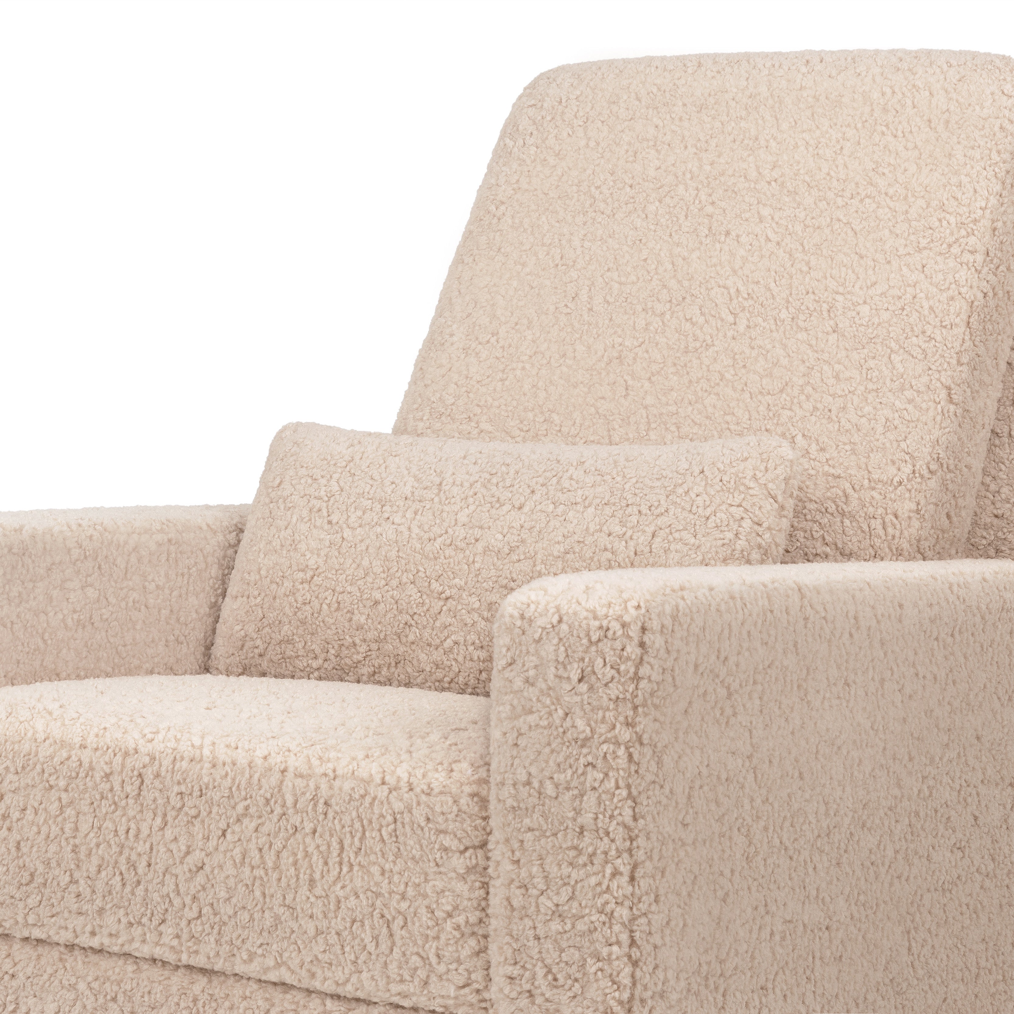 Recliner and Swivel Glider in Shearling