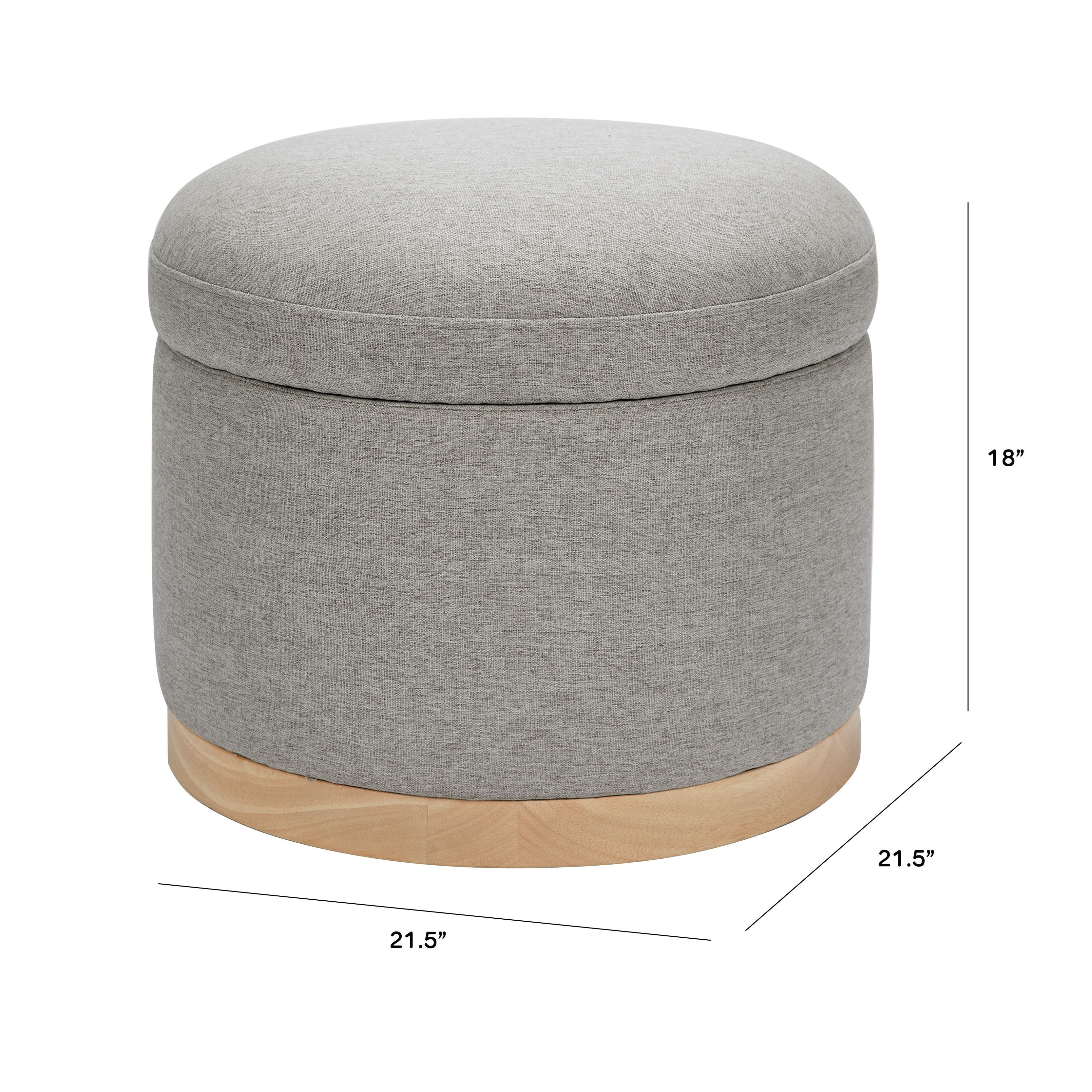 Storage Ottoman in Eco-Performance Fabric | Water Repellent & Stain Resistant