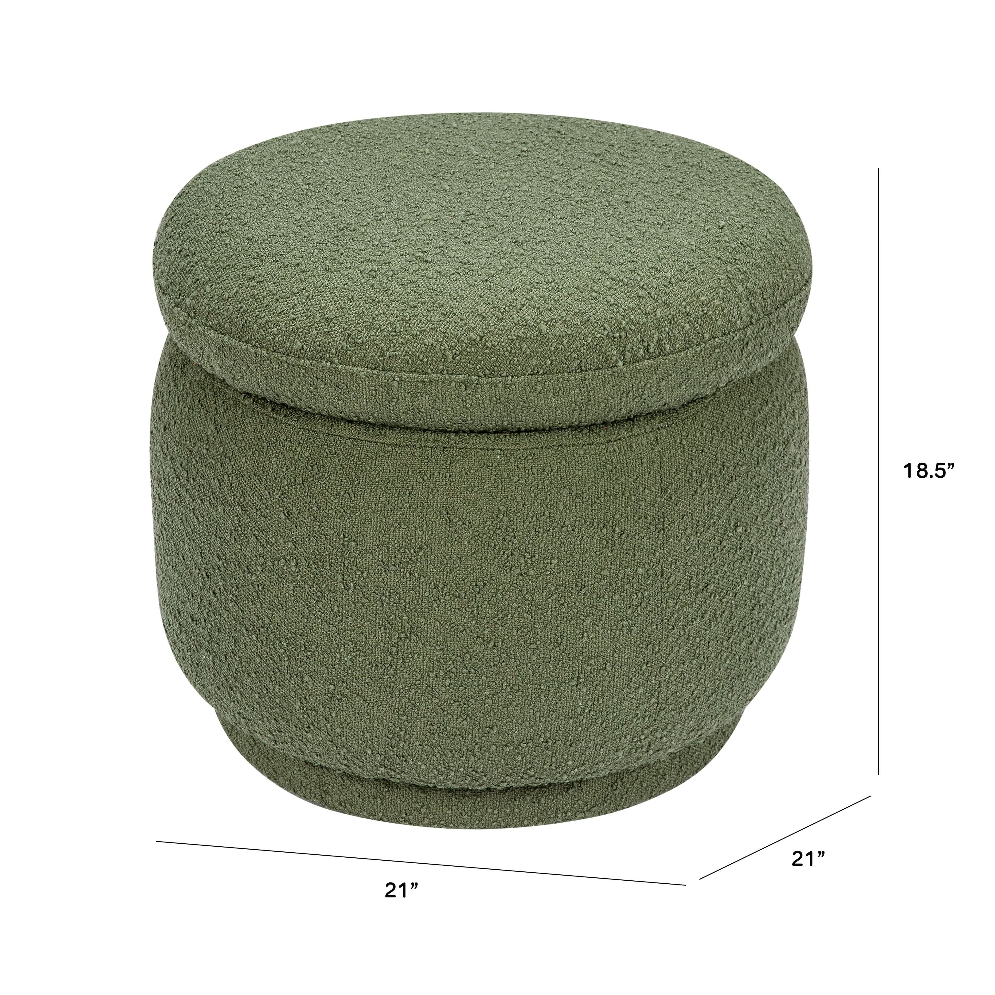Storage Ottoman in Boucle