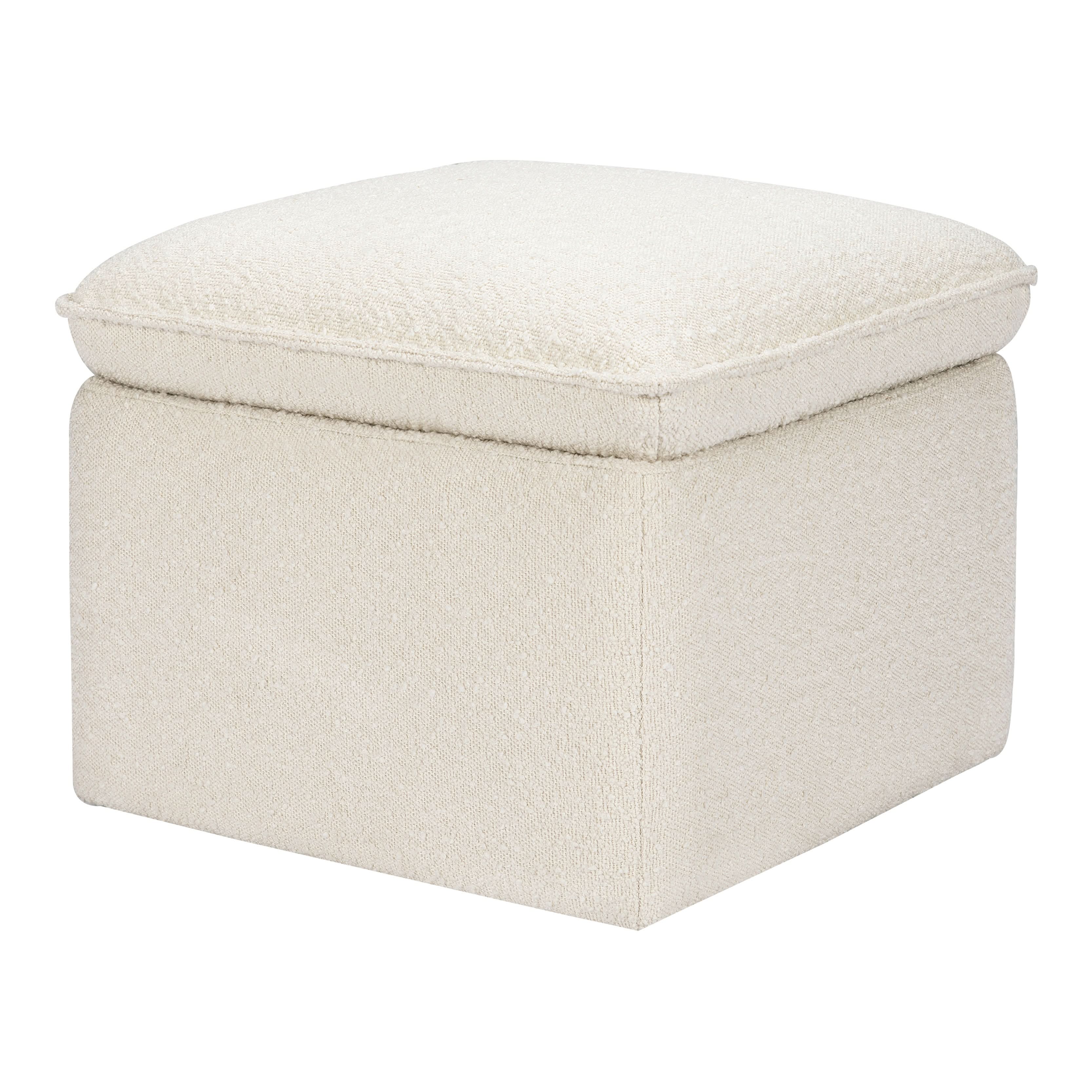 Storage Ottoman in Boucle