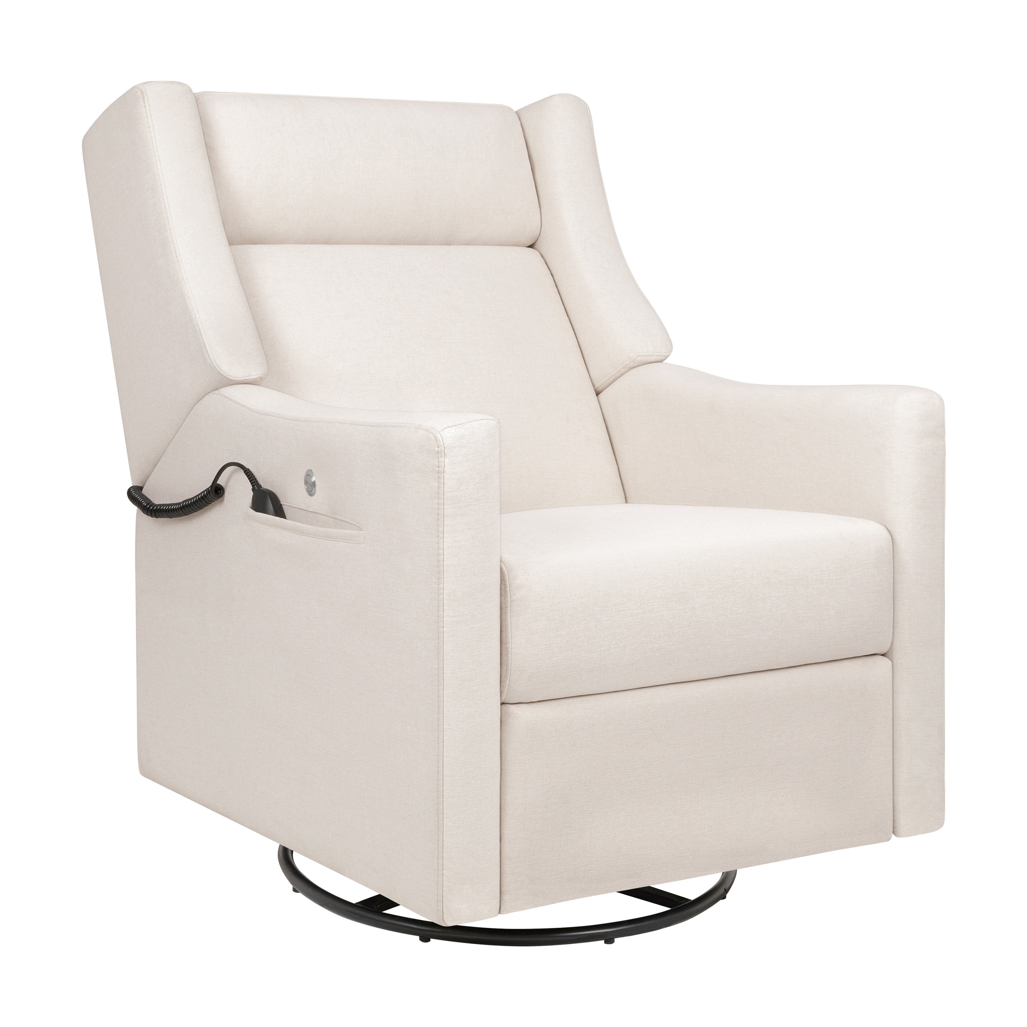 Deluxe Power Recliner and Swivel Glider with Heat and Massage