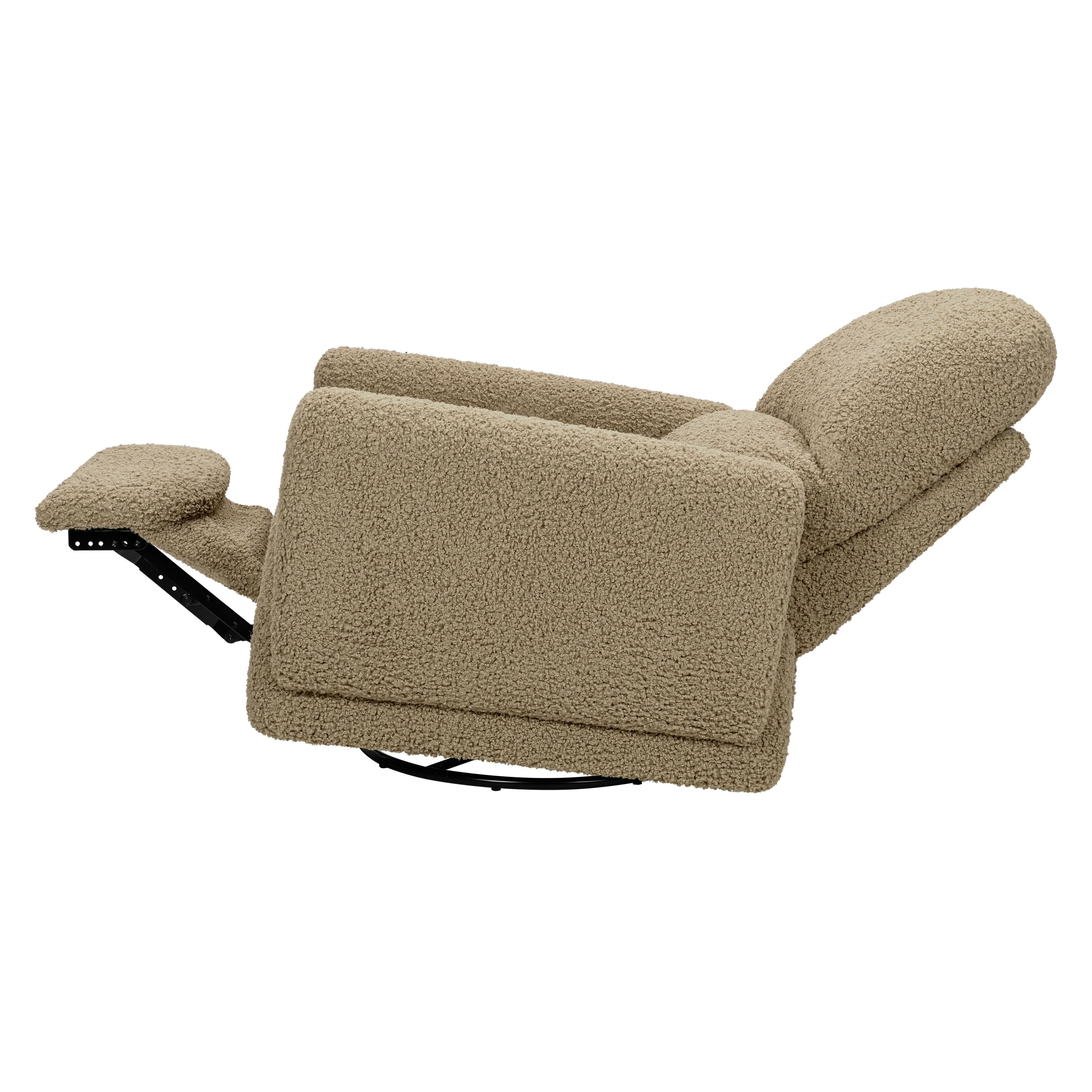 Rainbow Recliner and Swivel Glider in Teddy Loop