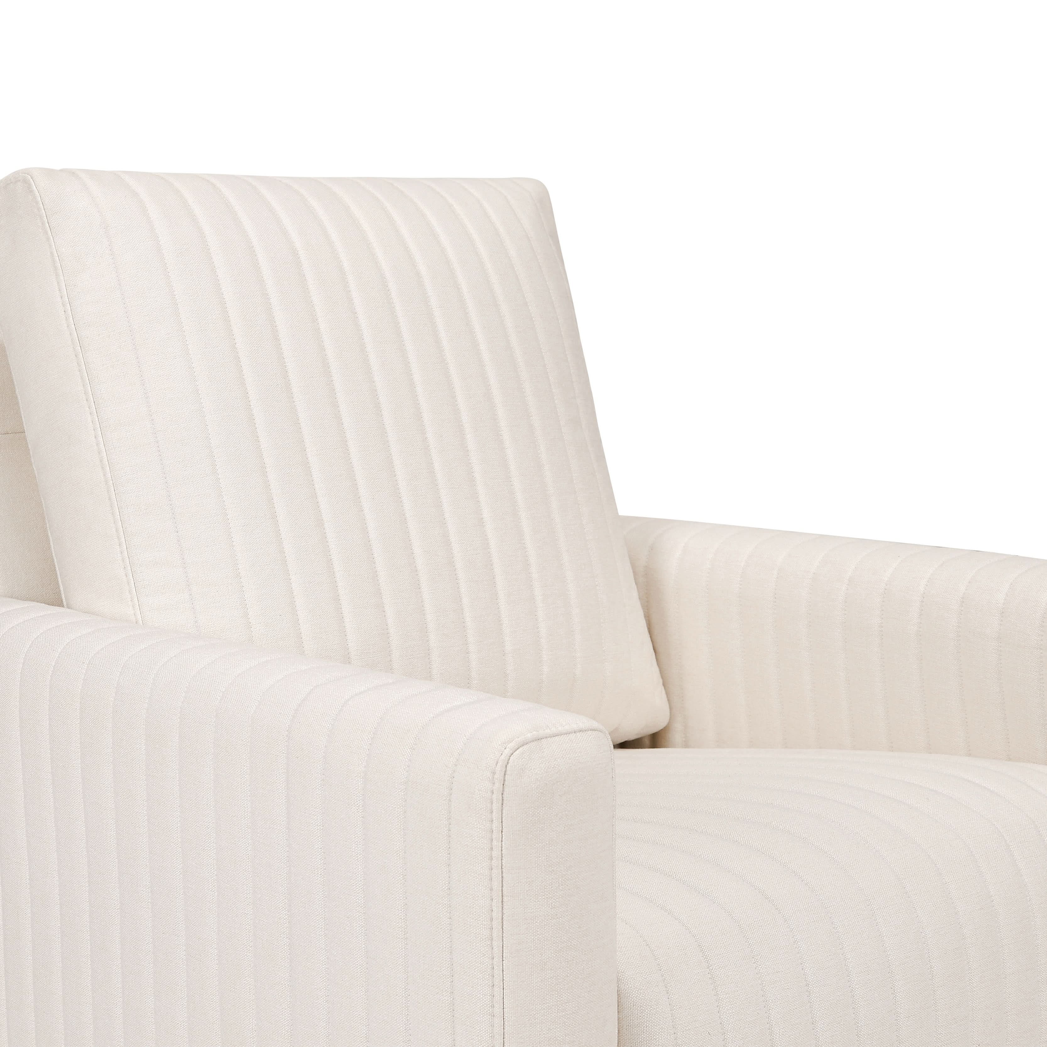 Channeled Swivel Glider in Eco-Performance Fabric | Water Repellent & Stain Resistant