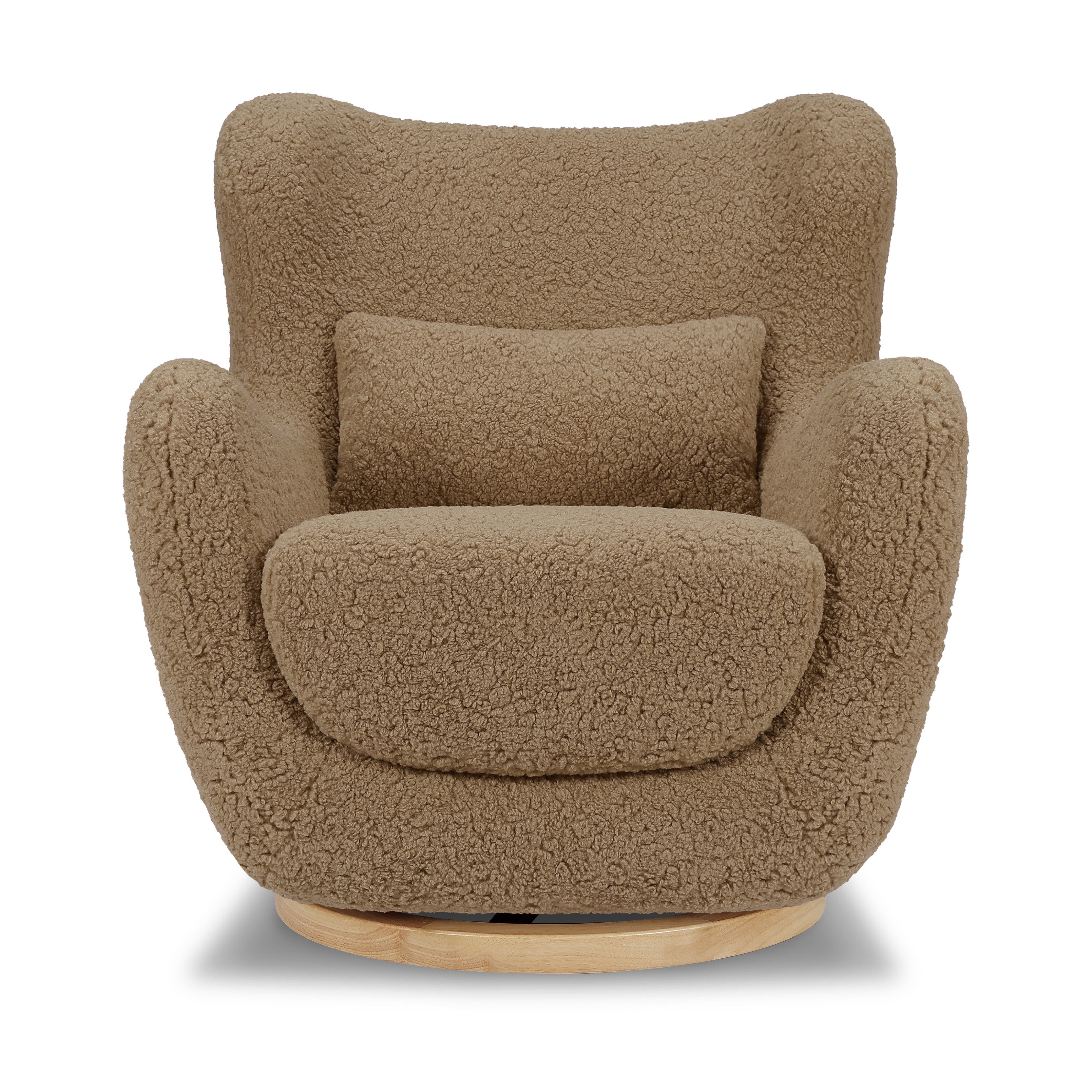 Swivel Glider in Shearling