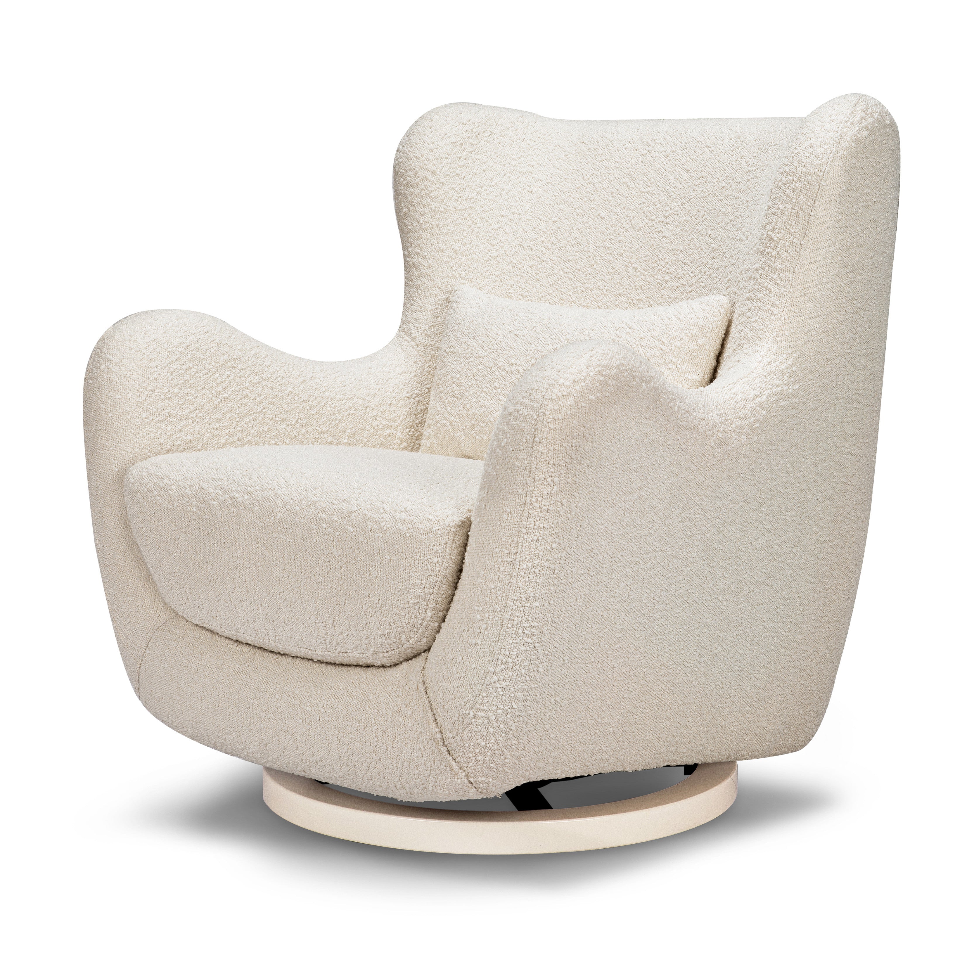 Swivel Glider in Boucle