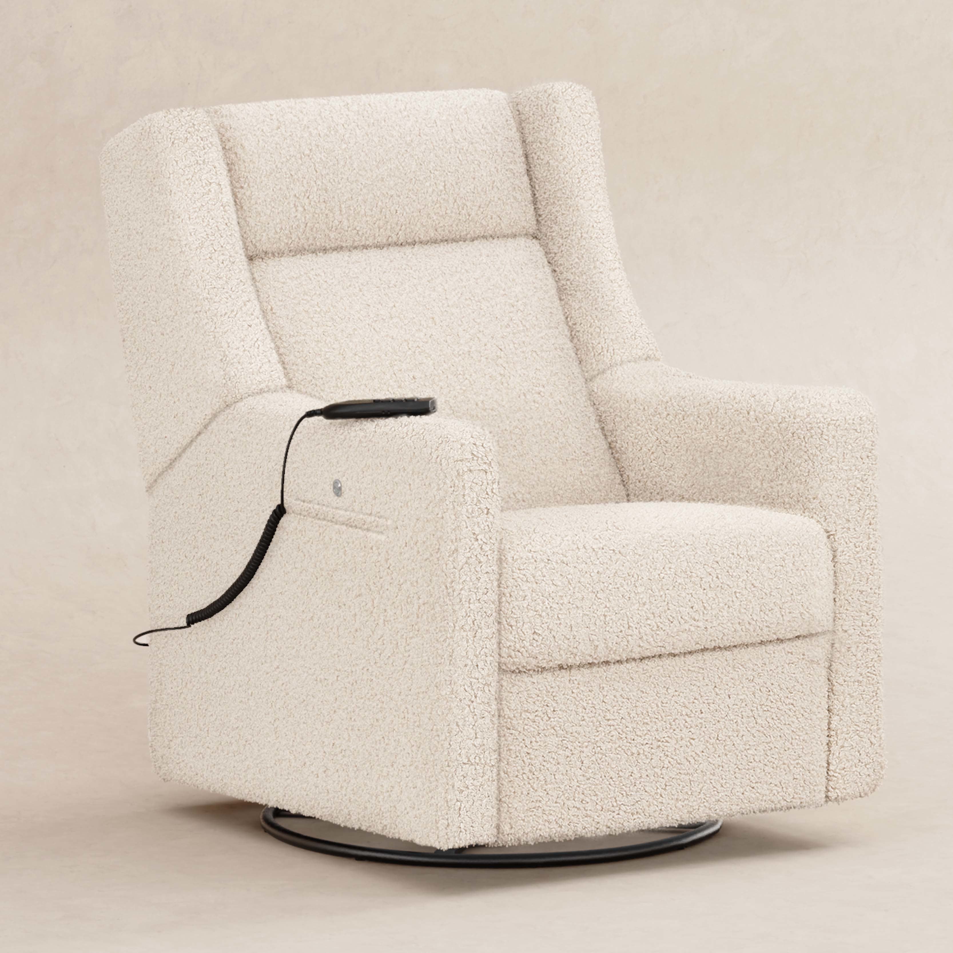 Deluxe Power Recliner and Swivel Glider with Heat and Massage