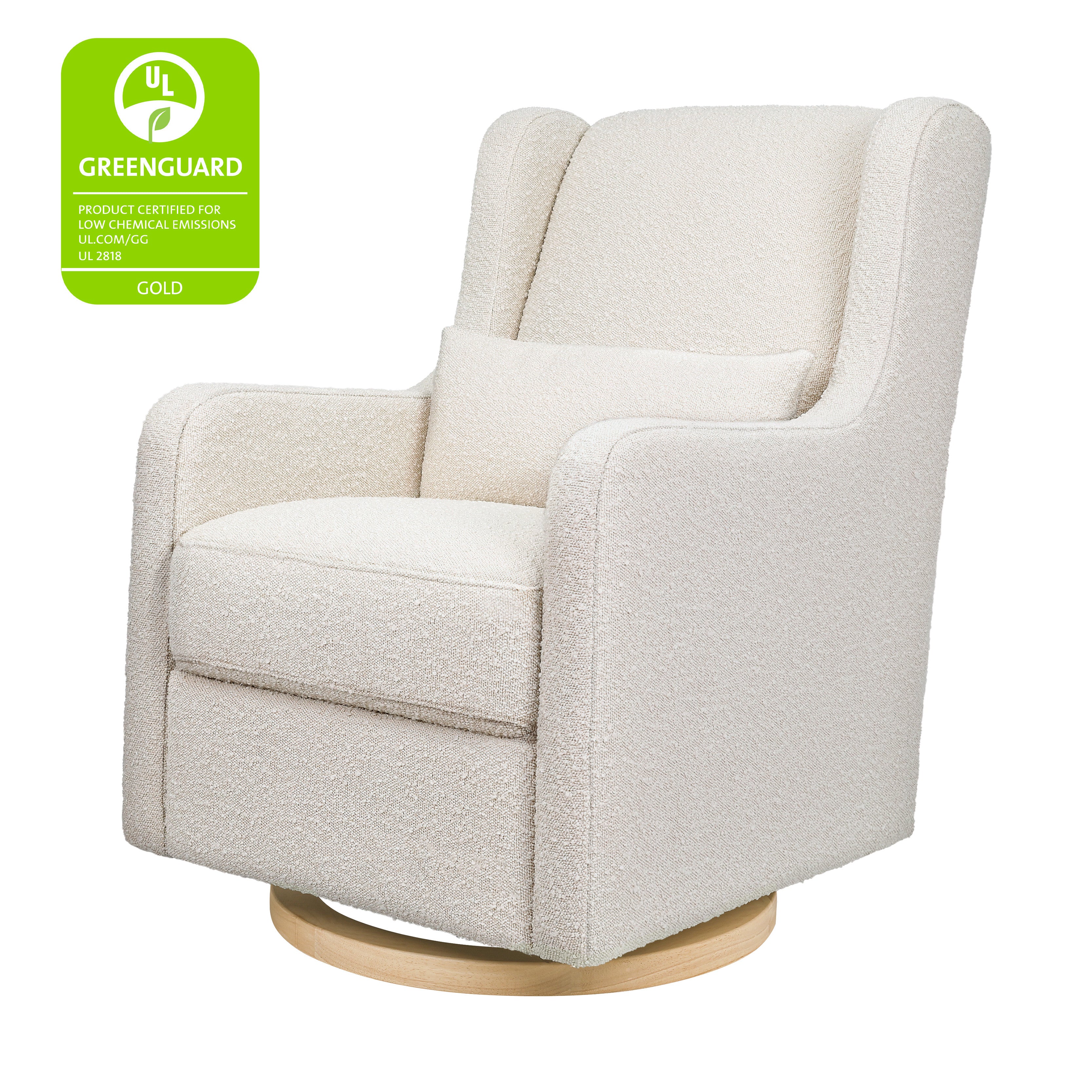Swivel Glider in Boucle
