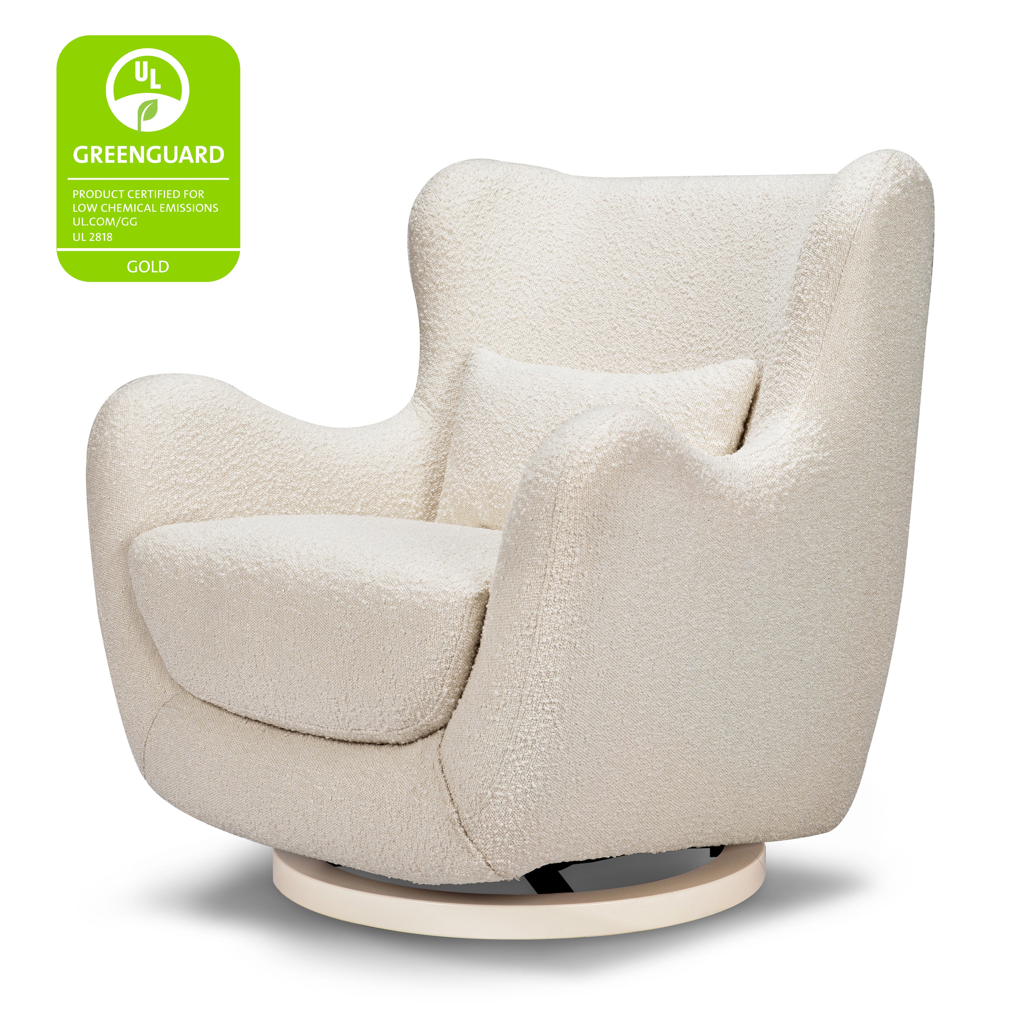 Swivel Glider in Boucle