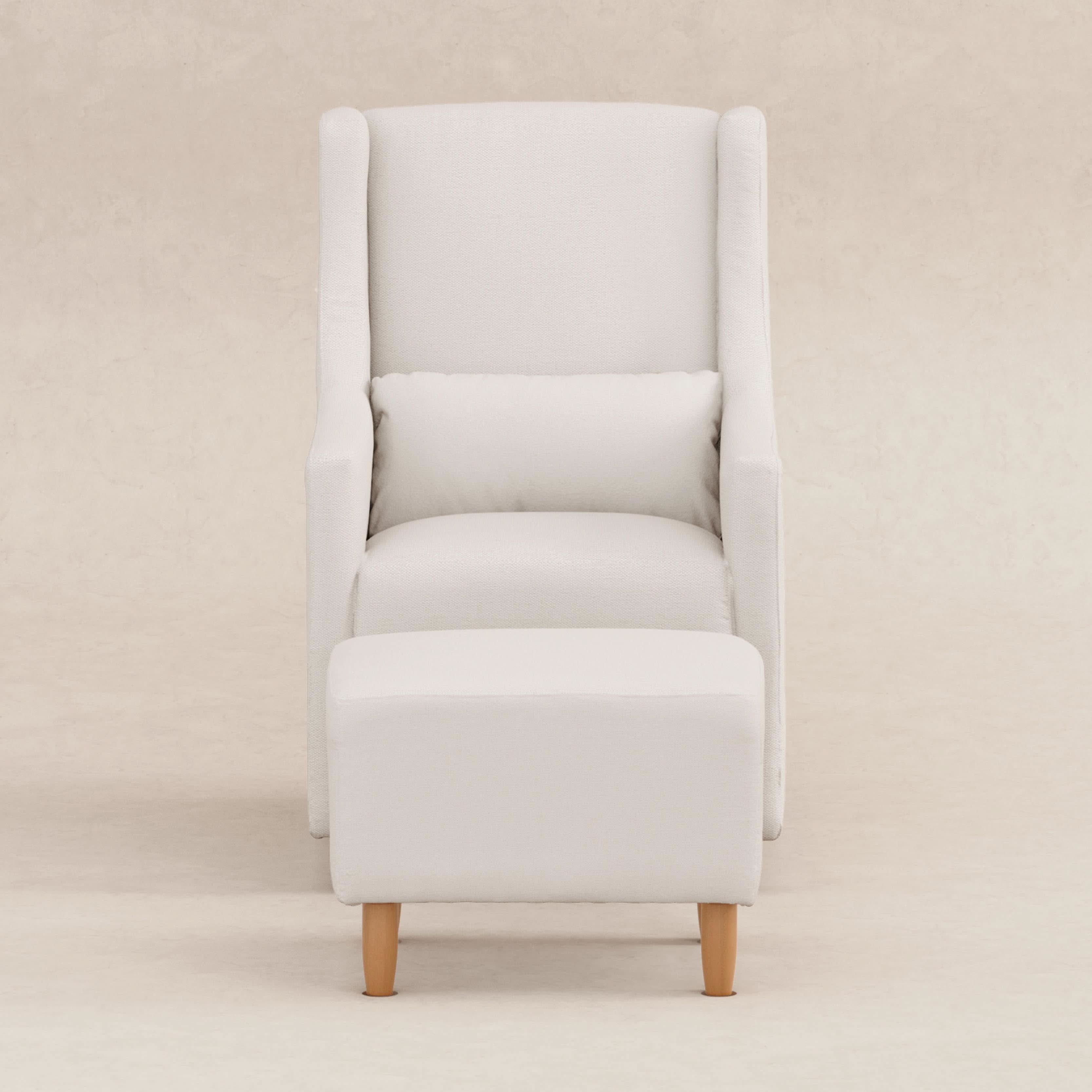 Swivel Glider and Ottoman in Eco-Performance Fabric | Water Repellent & Stain Resistant