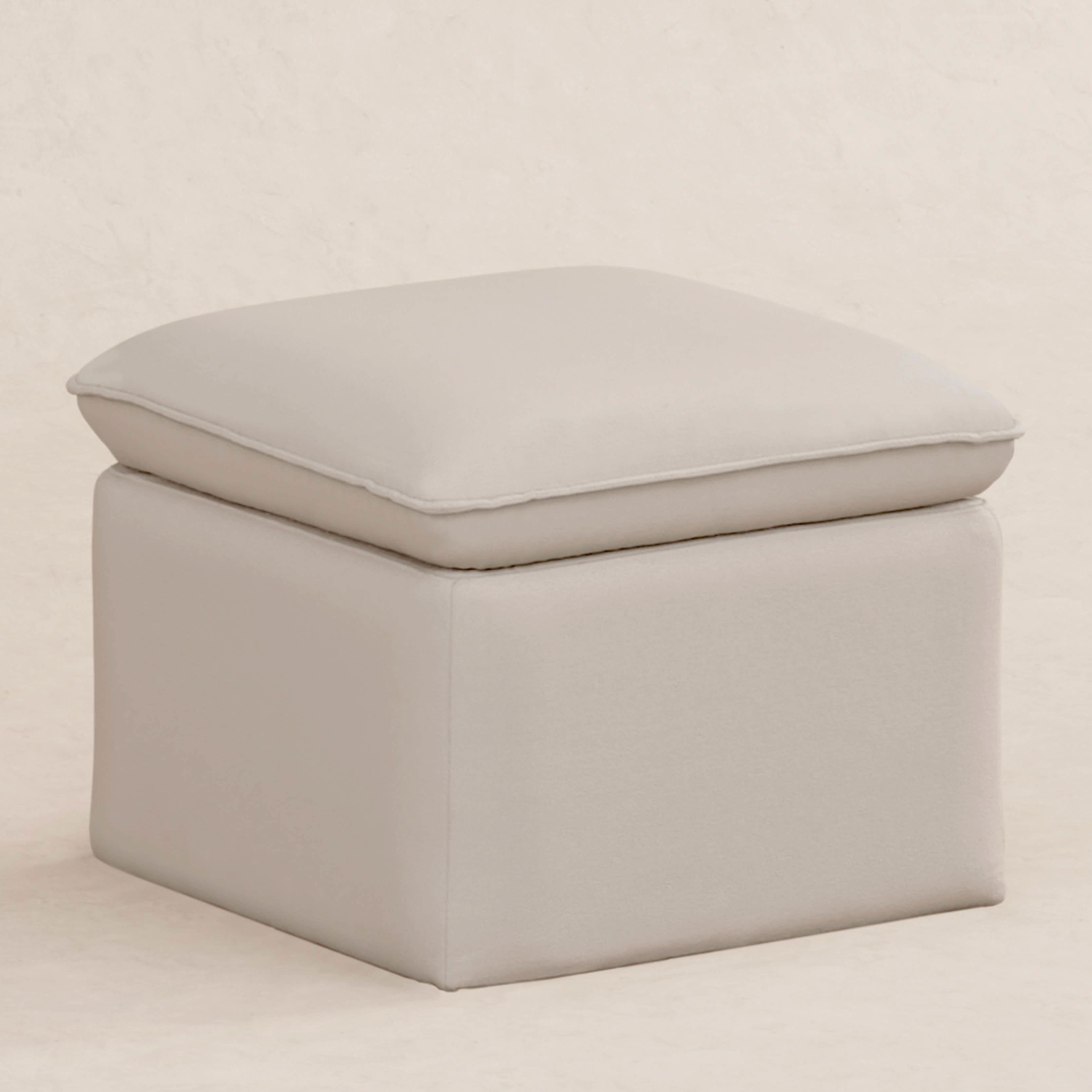Storage Ottoman in Eco-Performance Fabric | Water Repellent & Stain Resistant