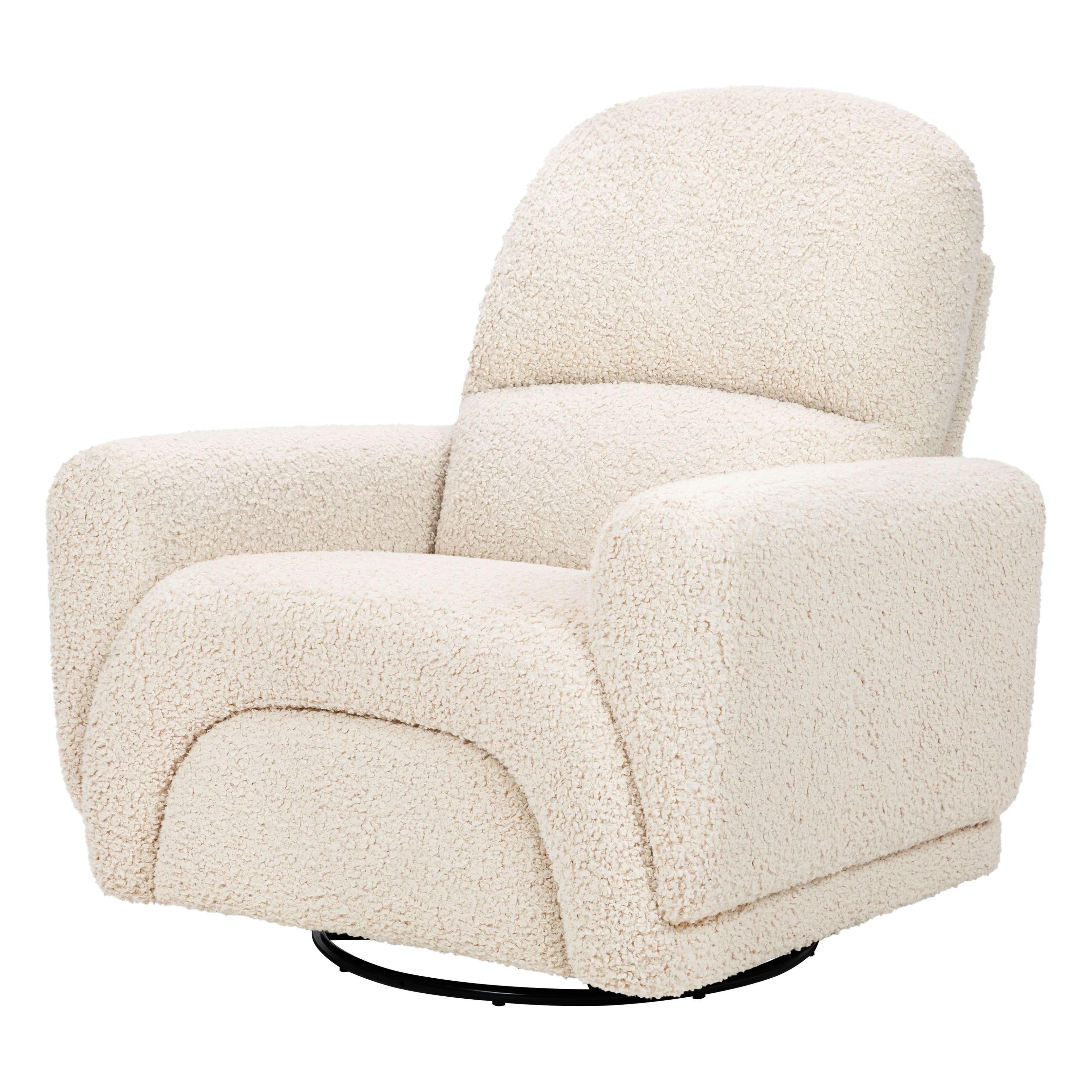 Rainbow Recliner and Swivel Glider in Teddy Loop