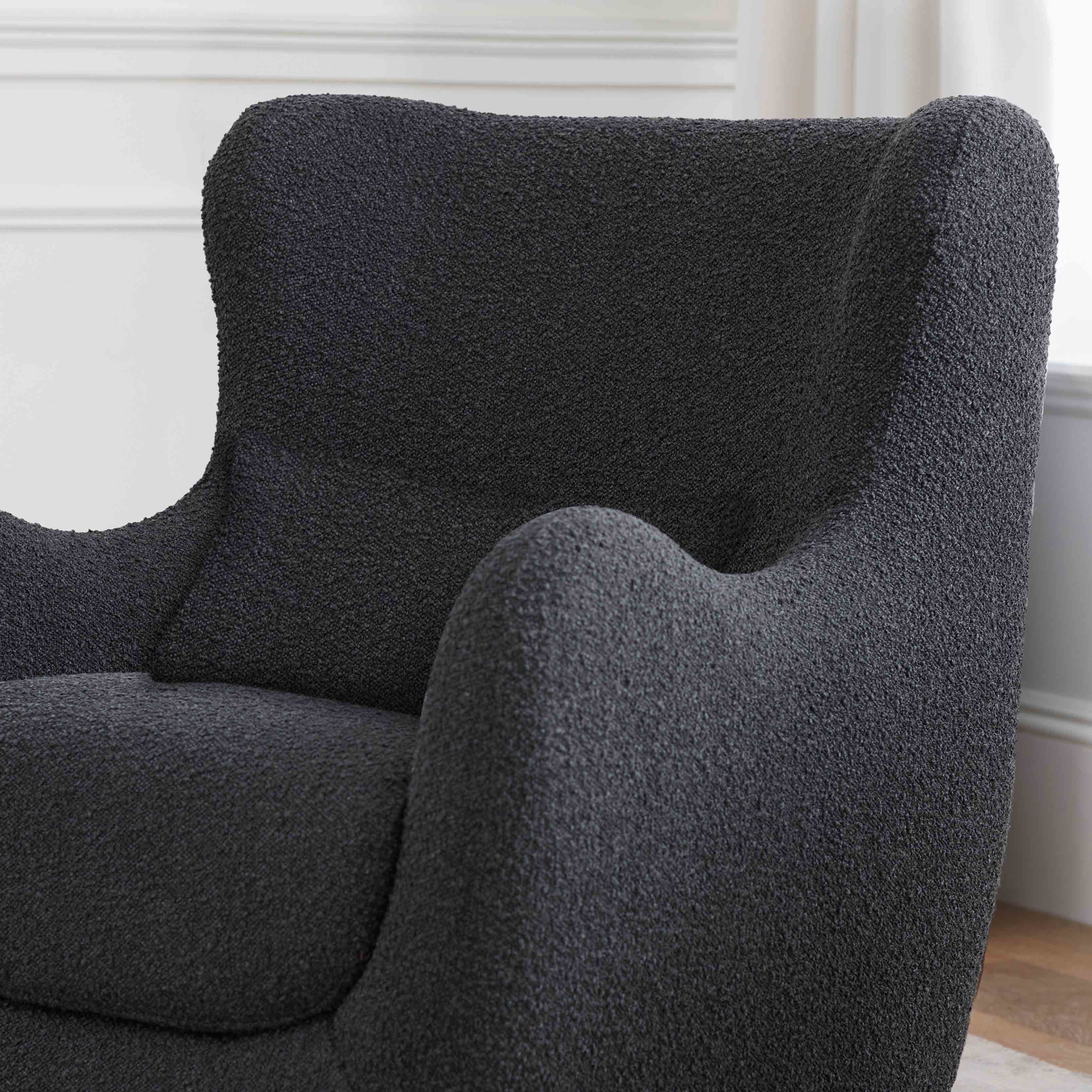 Swivel Glider in Boucle