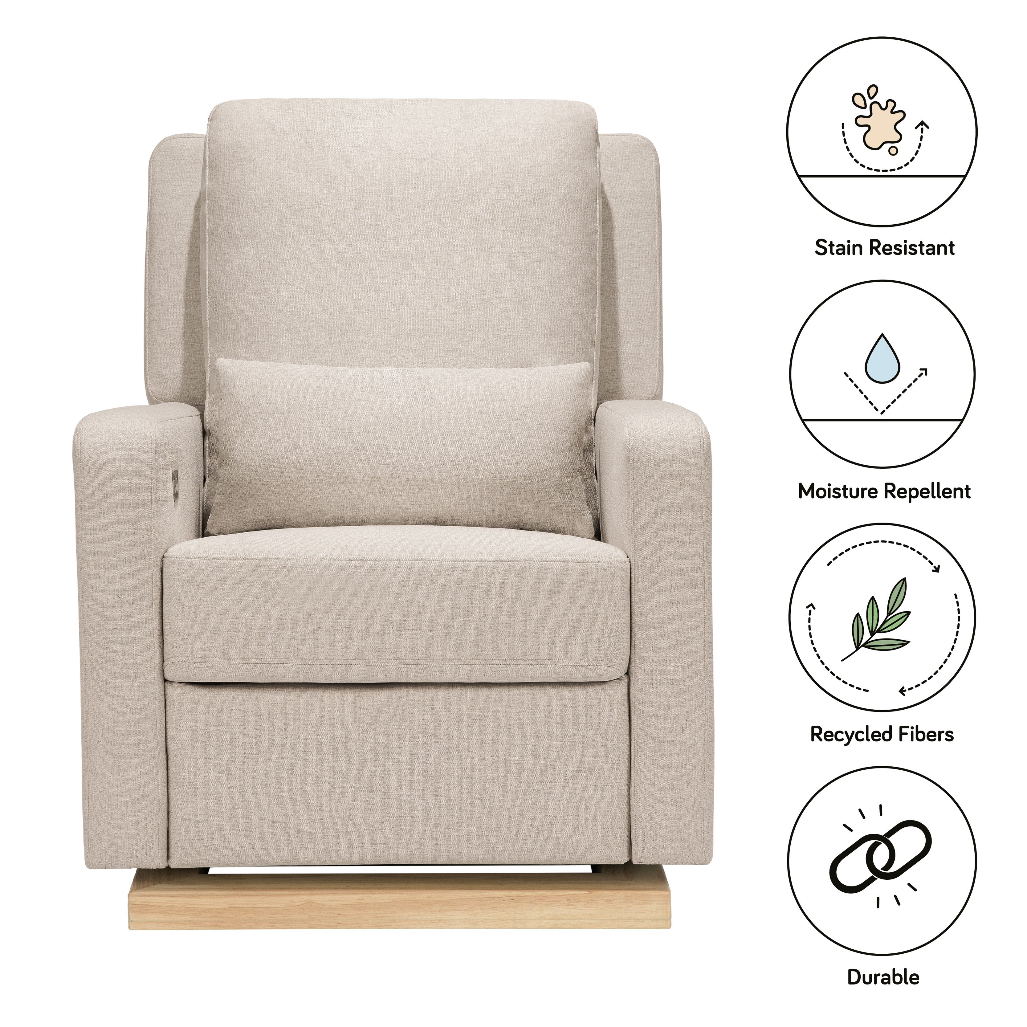 Electronic Recliner and Glider with USB Port