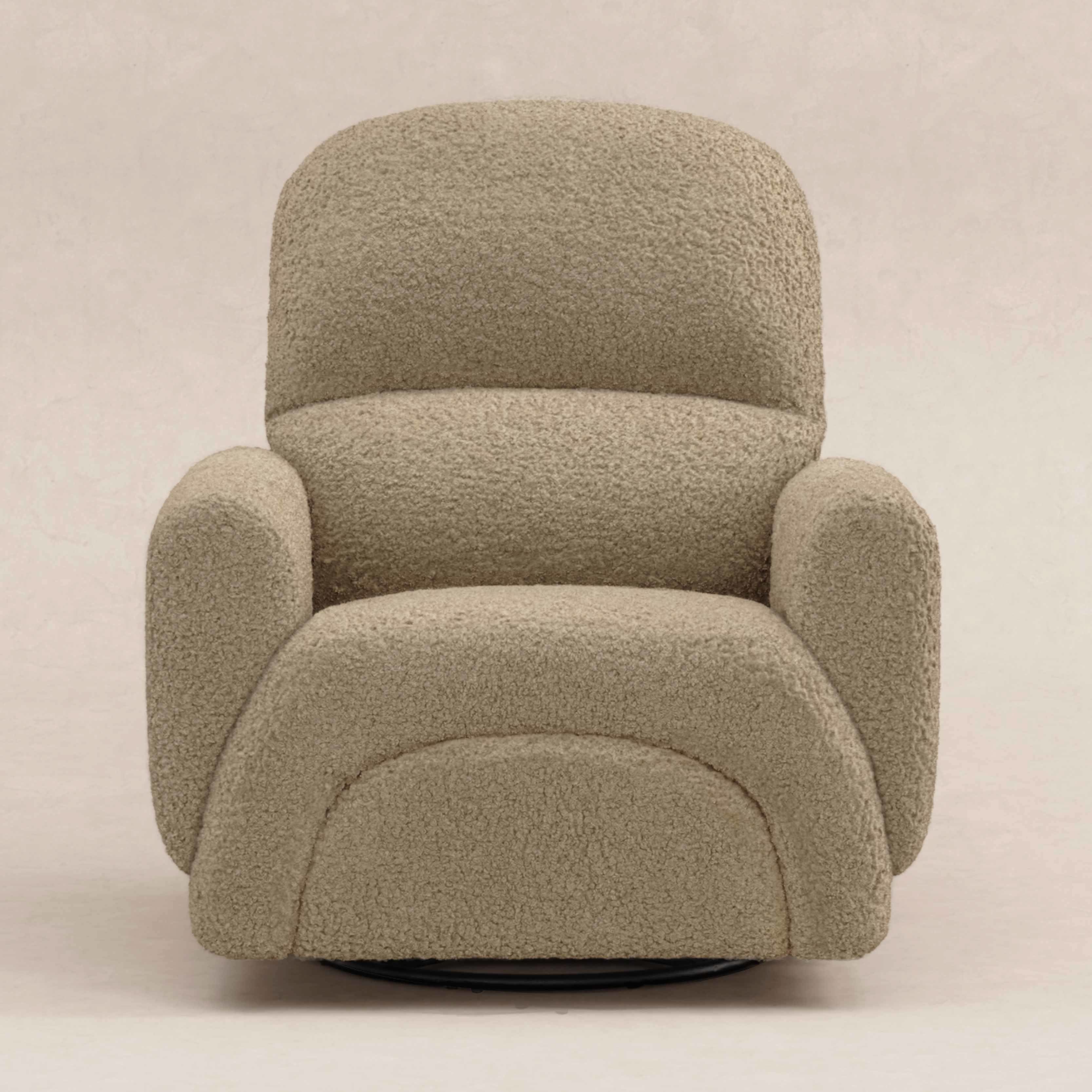 Rainbow Recliner and Swivel Glider in Teddy Loop