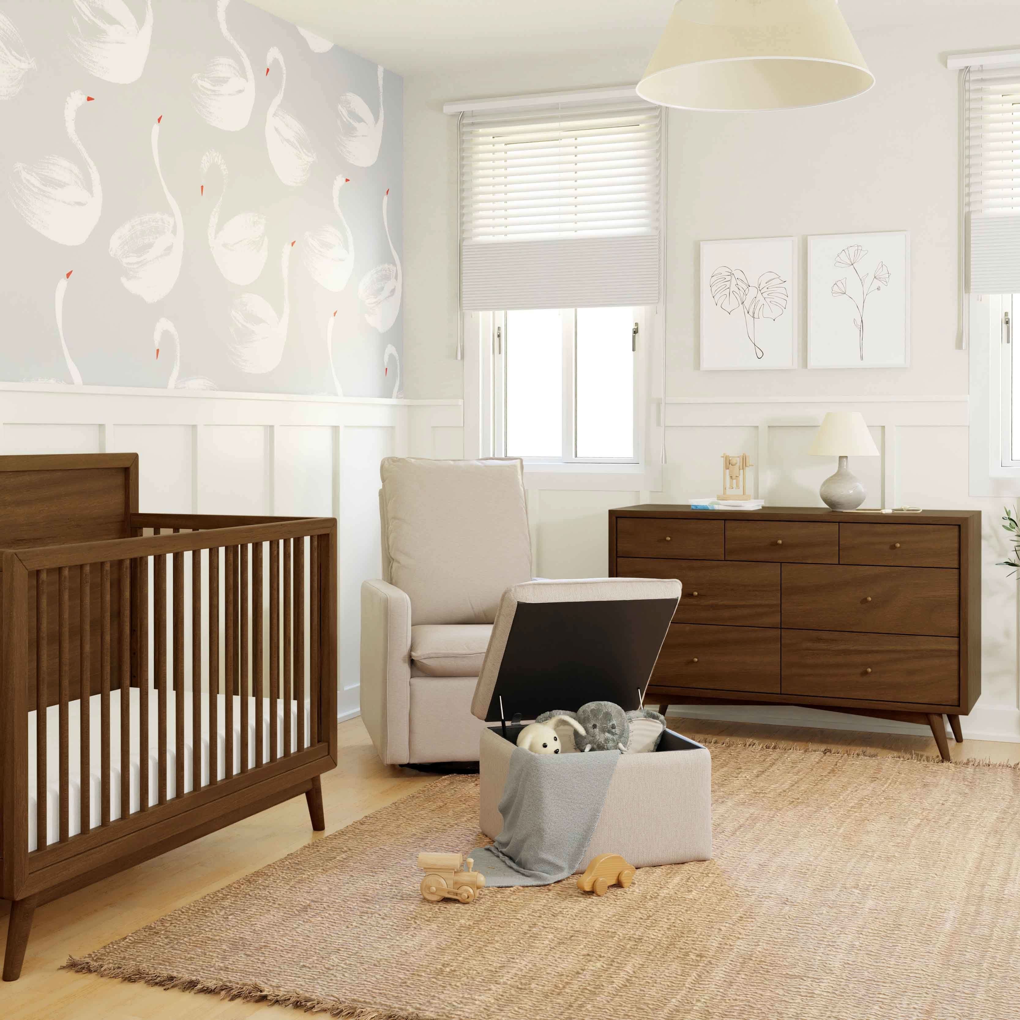 Storage Ottoman in Eco-Performance Fabric | Water Repellent & Stain Resistant