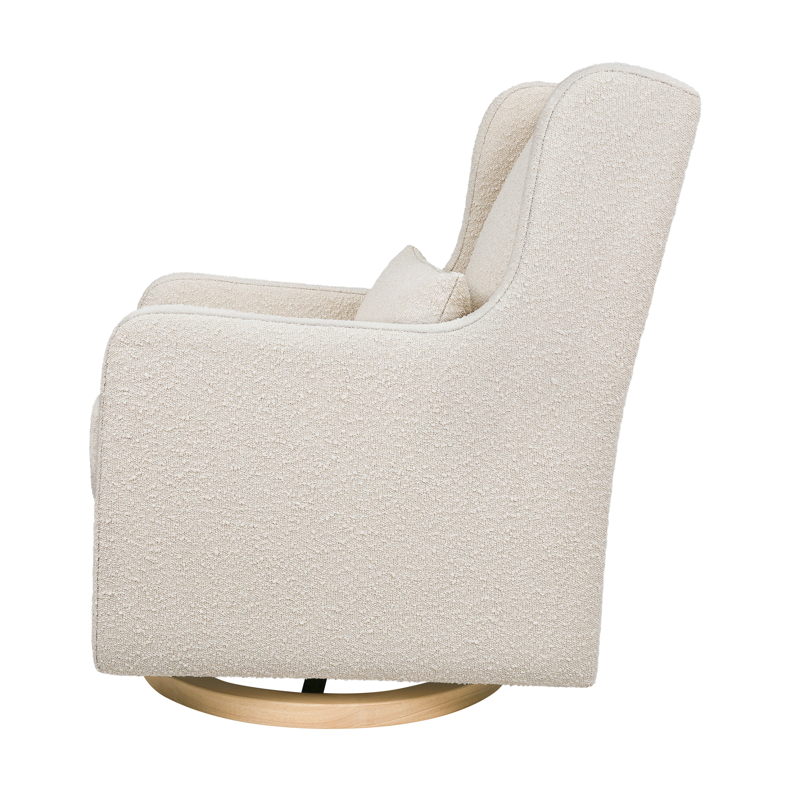 Swivel Glider in Boucle