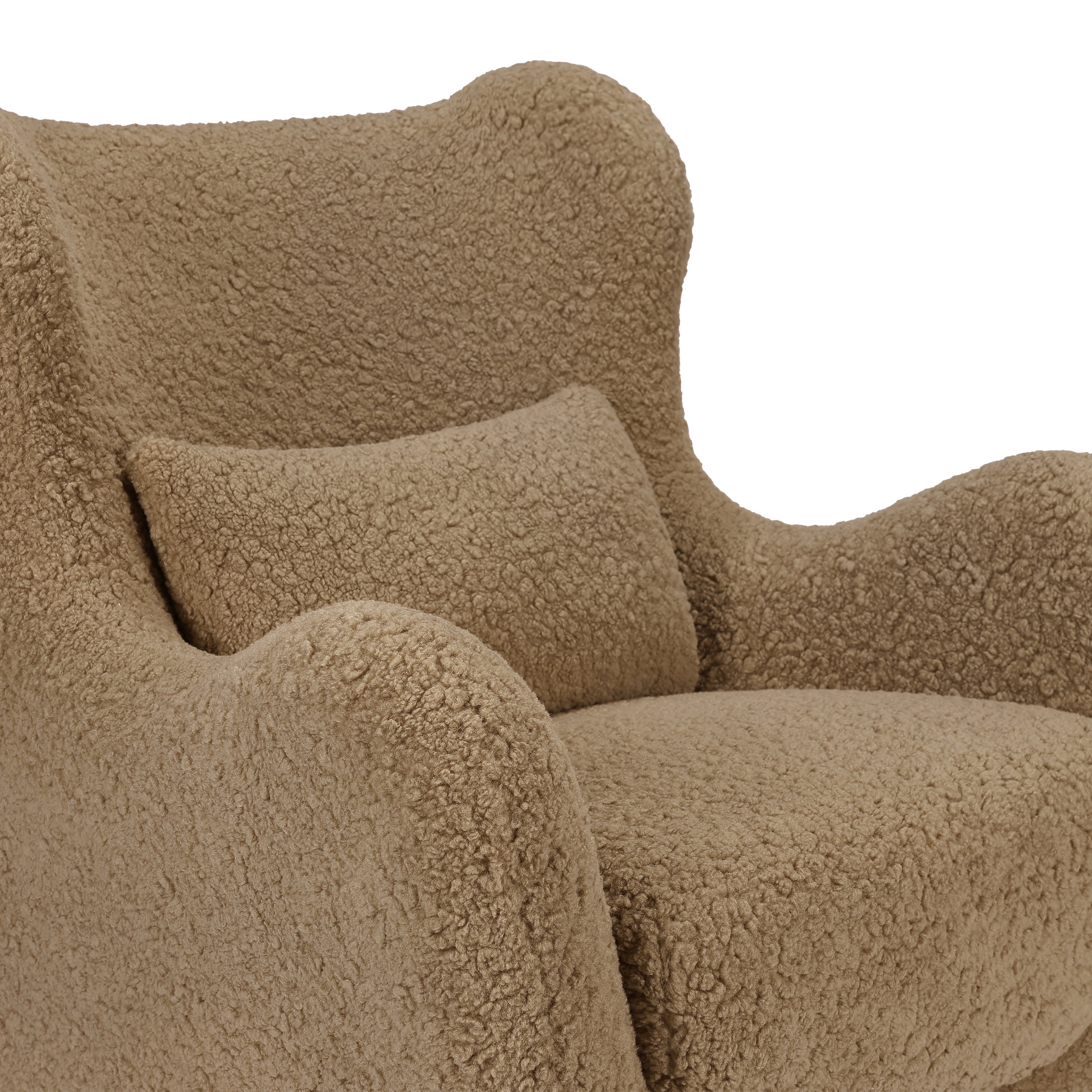 Swivel Glider in Shearling