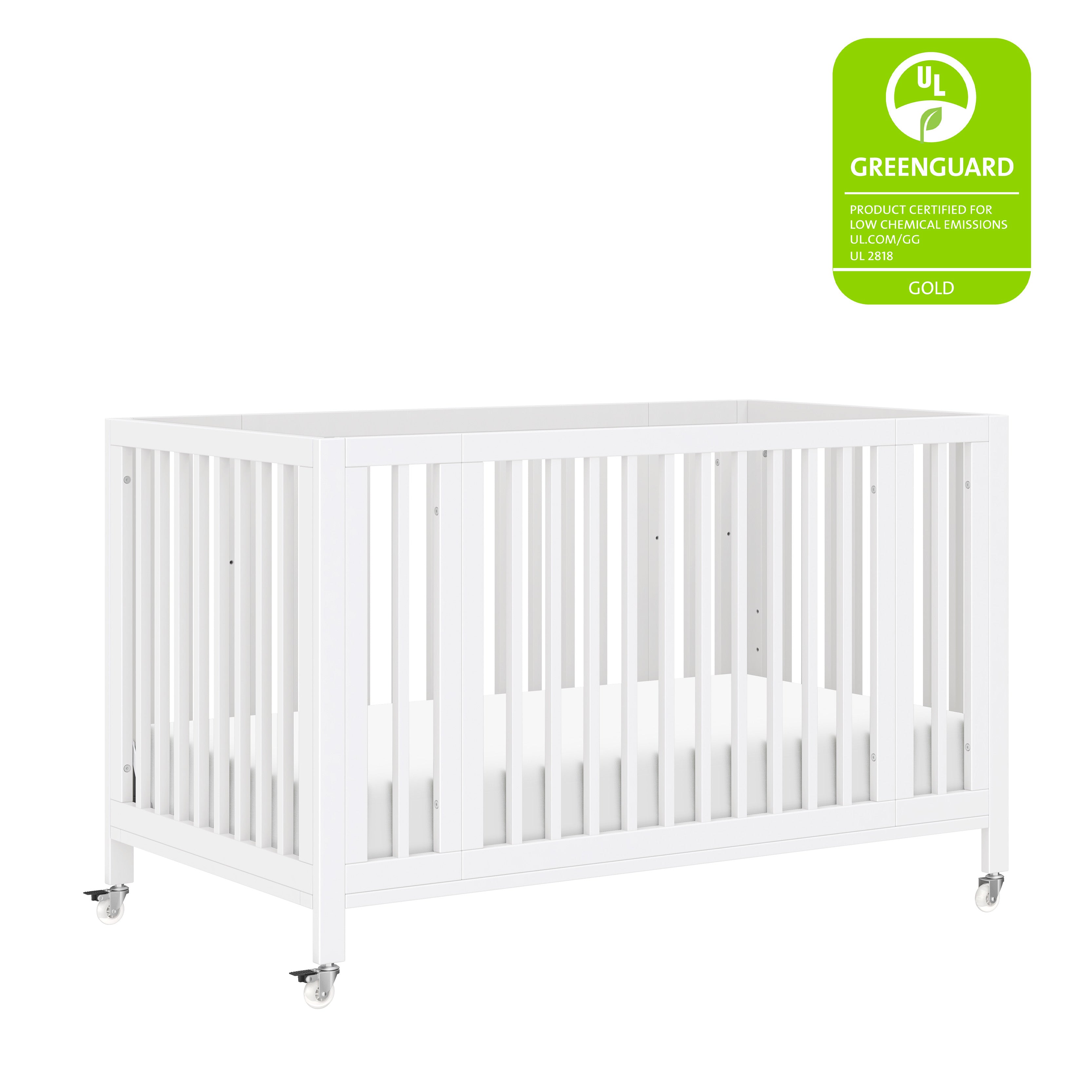 Rolli 9-in-1 Convertible All-Stages® Crib with Bassinet & Toddler Bed Conversion Kits