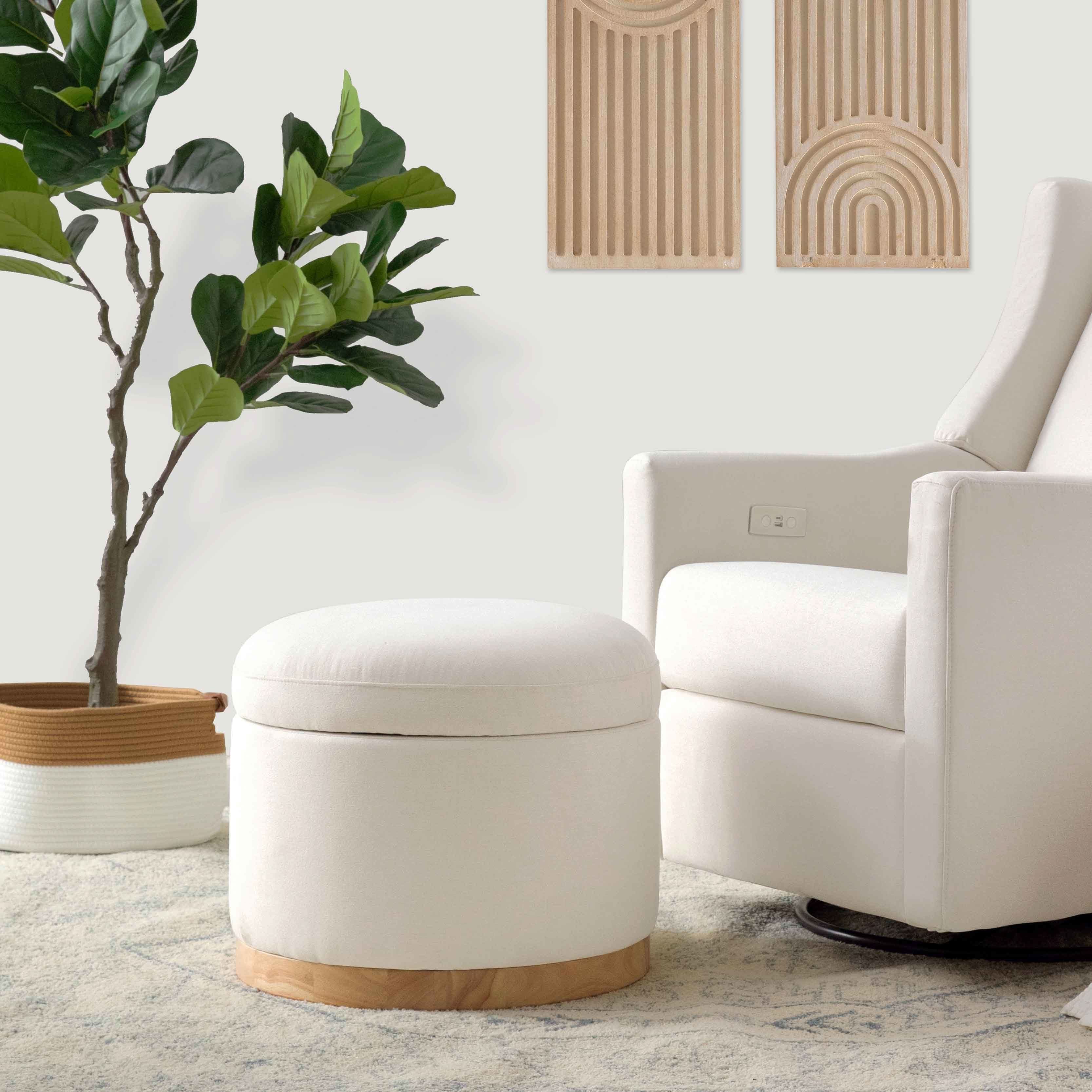 Storage Ottoman in Eco-Performance Fabric | Water Repellent & Stain Resistant