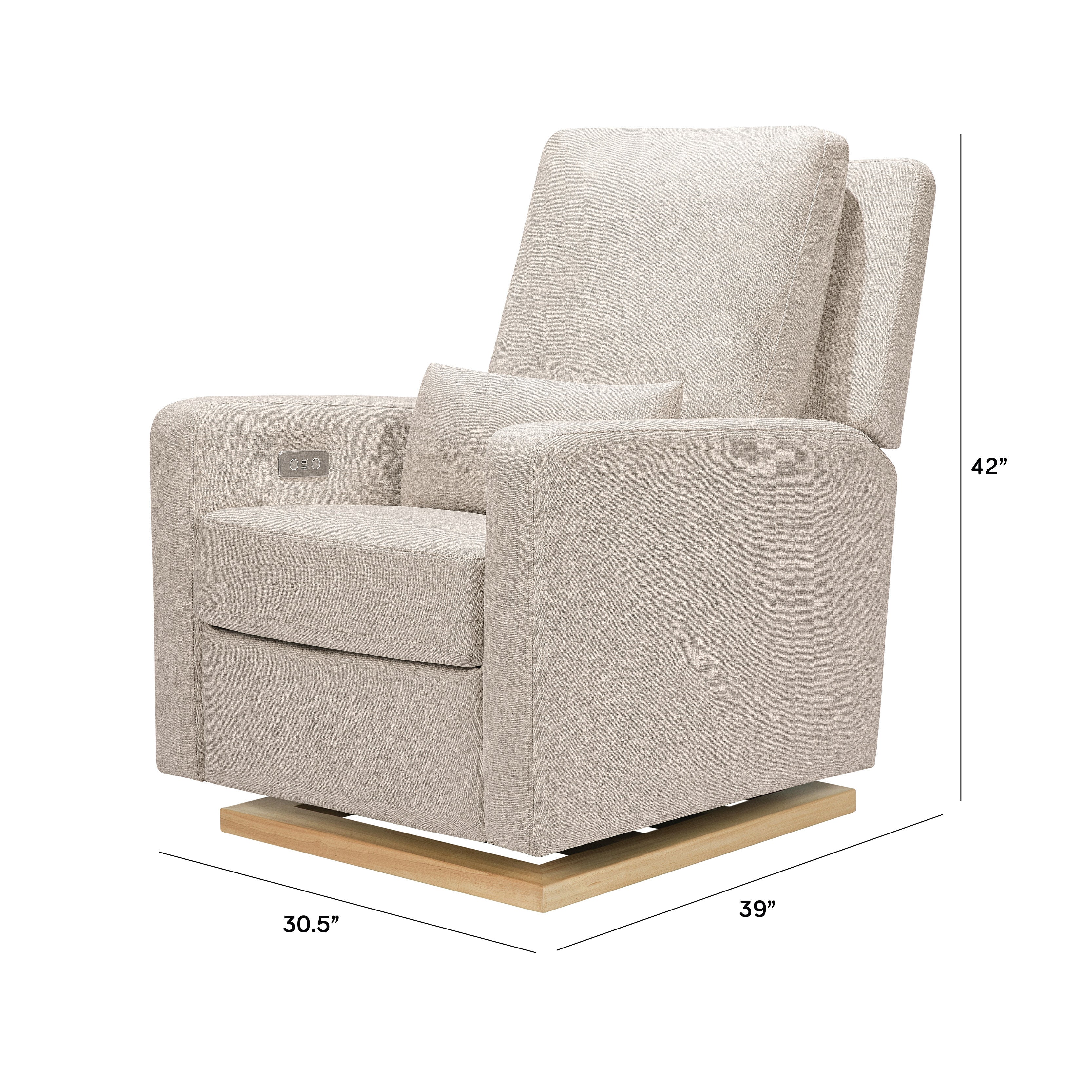 Electronic Recliner and Glider with USB Port