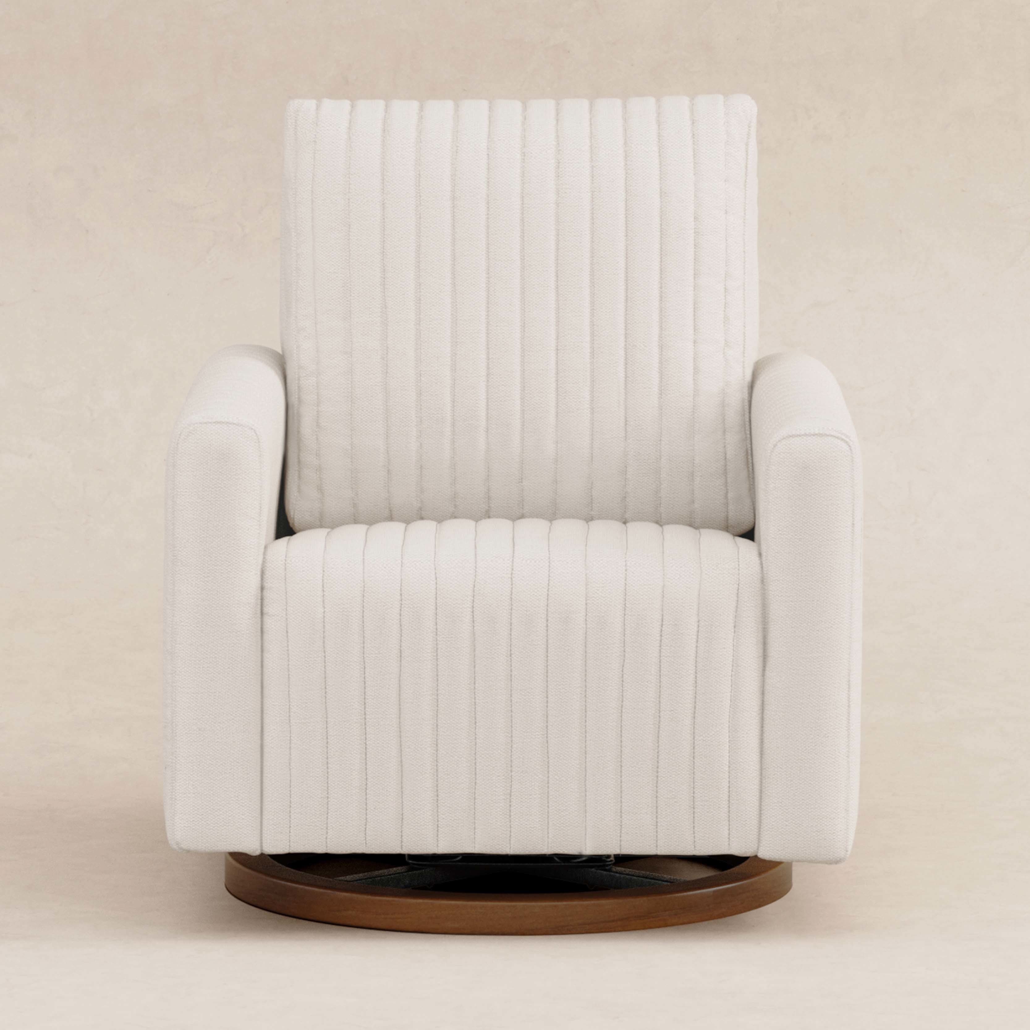 Channeled Swivel Glider in Eco-Performance Fabric | Water Repellent & Stain Resistant