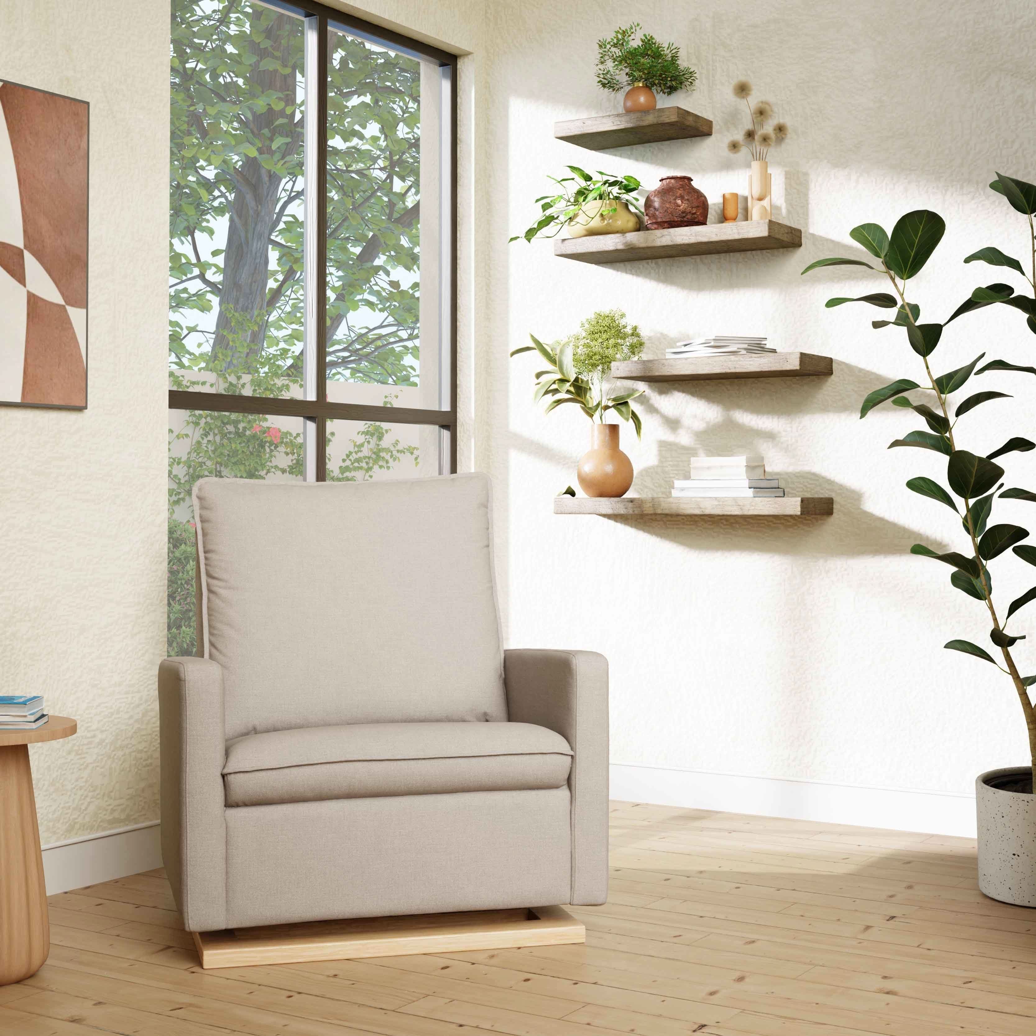 Pillowback Chair and a Half Glider in Eco-Performance Fabric | Water Repellent & Stain Resistant