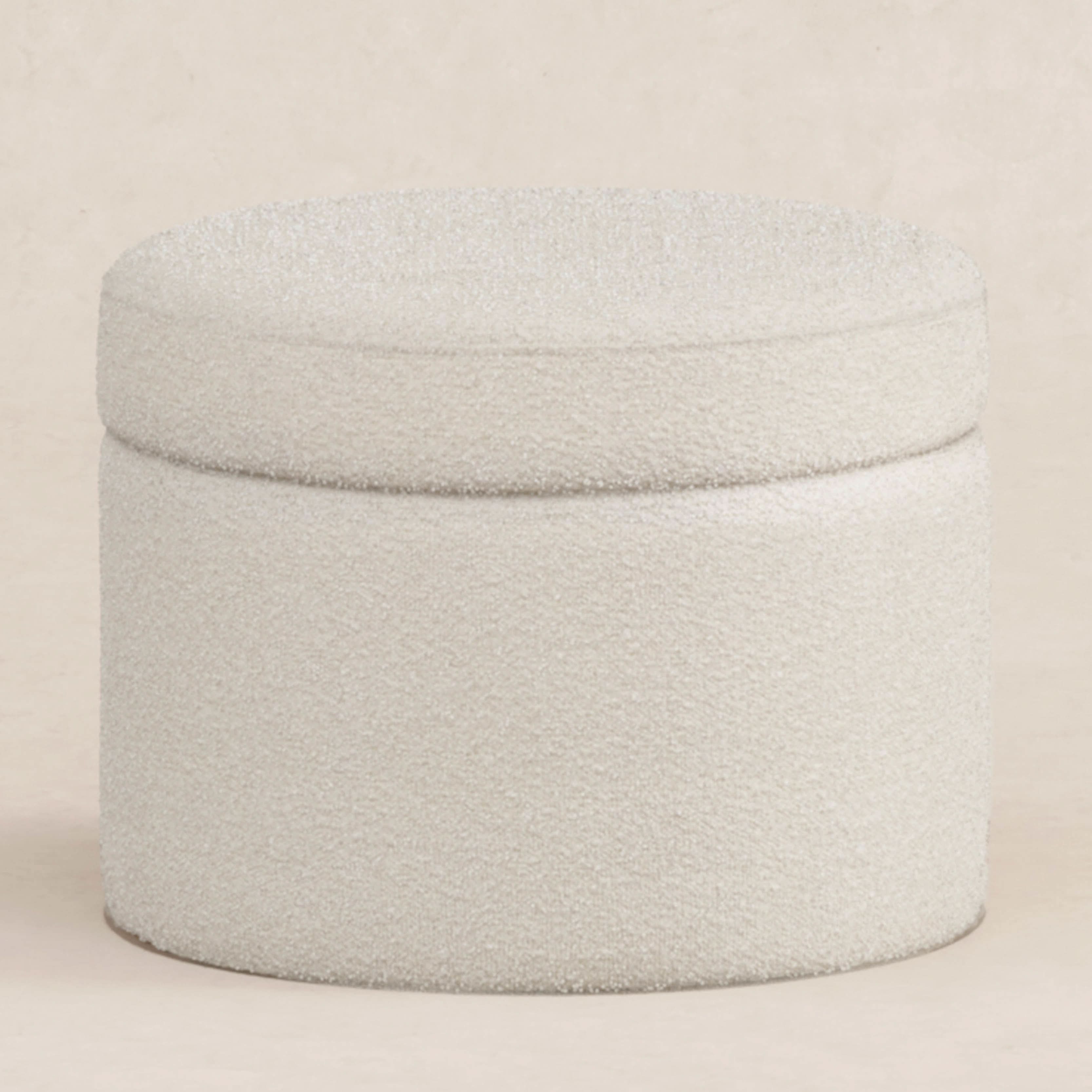 Storage Ottoman in Boucle