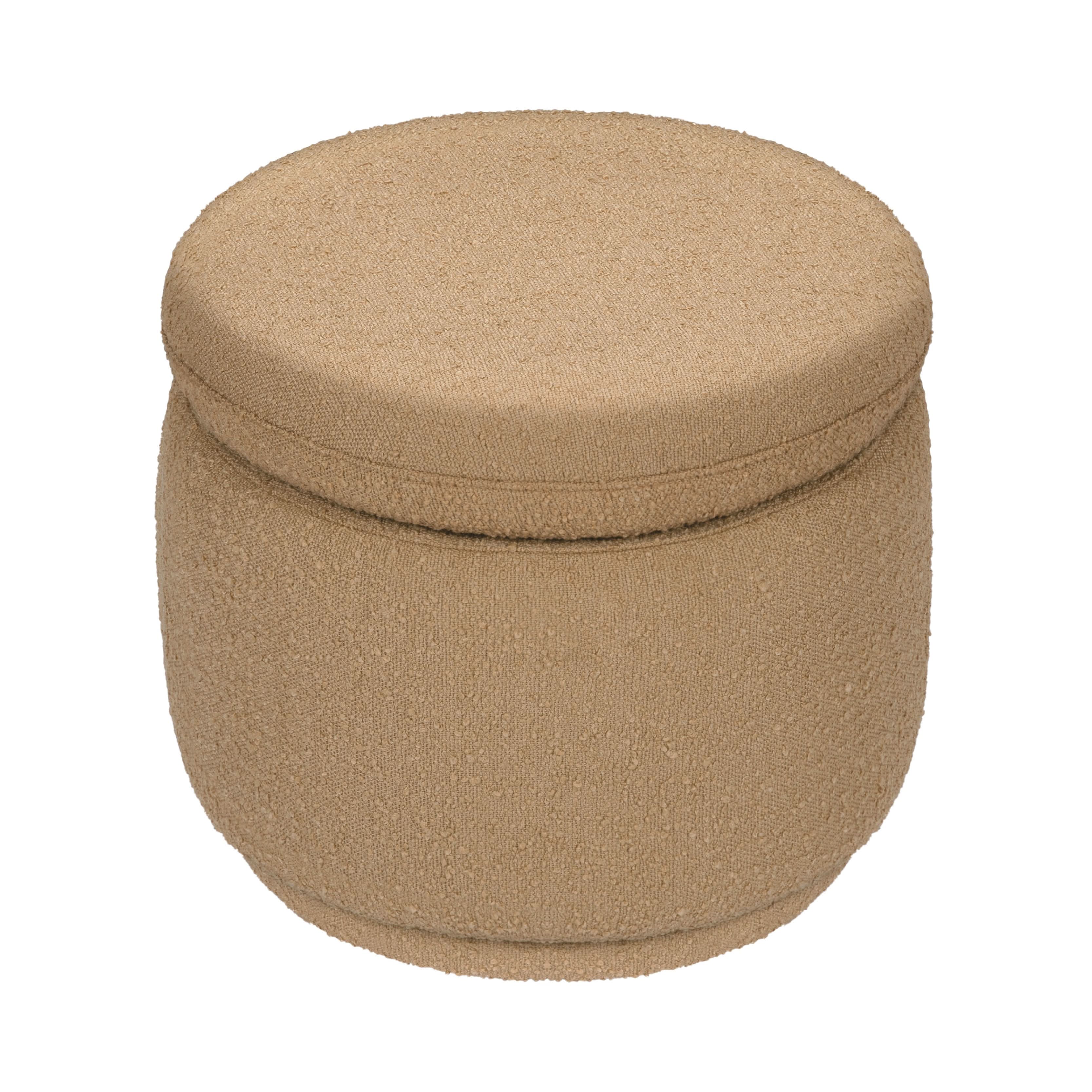 Storage Ottoman in Boucle