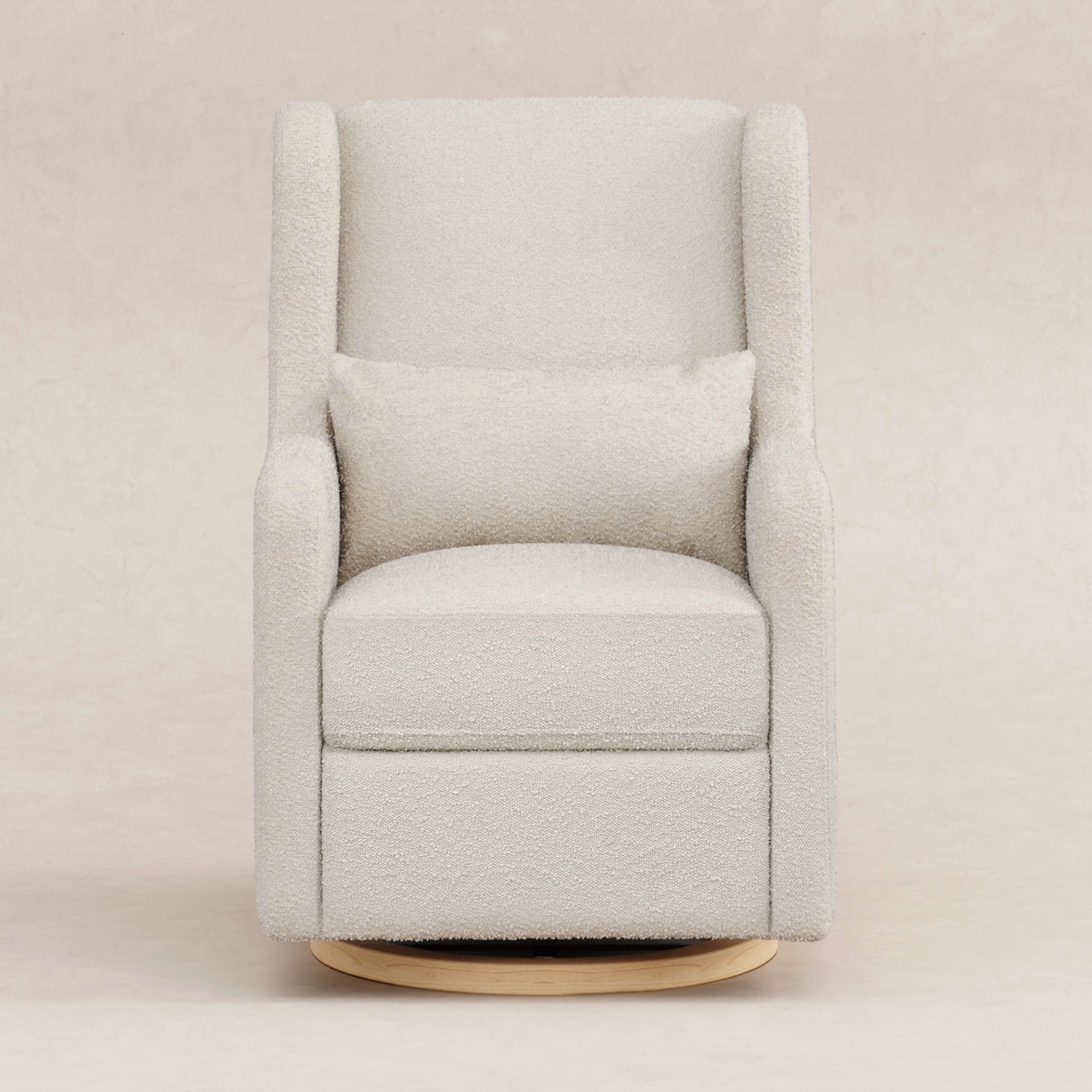 Swivel Glider in Boucle