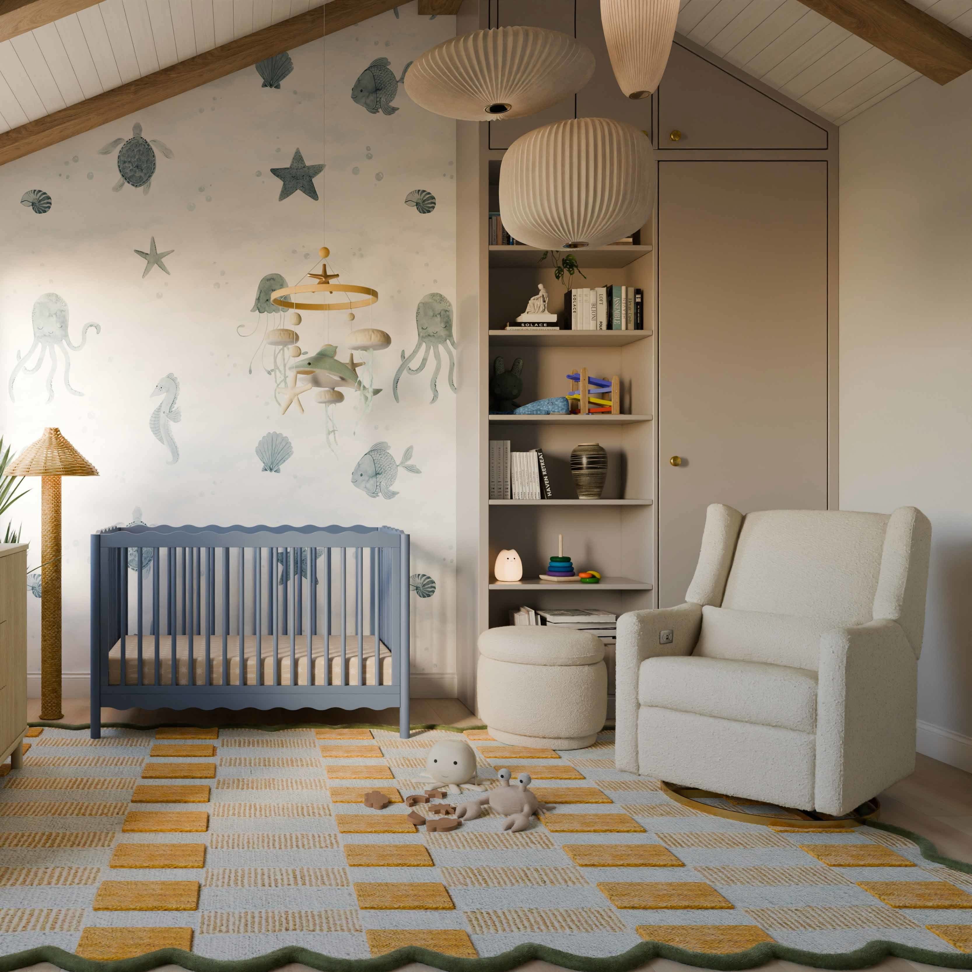 Storage Ottoman in Boucle