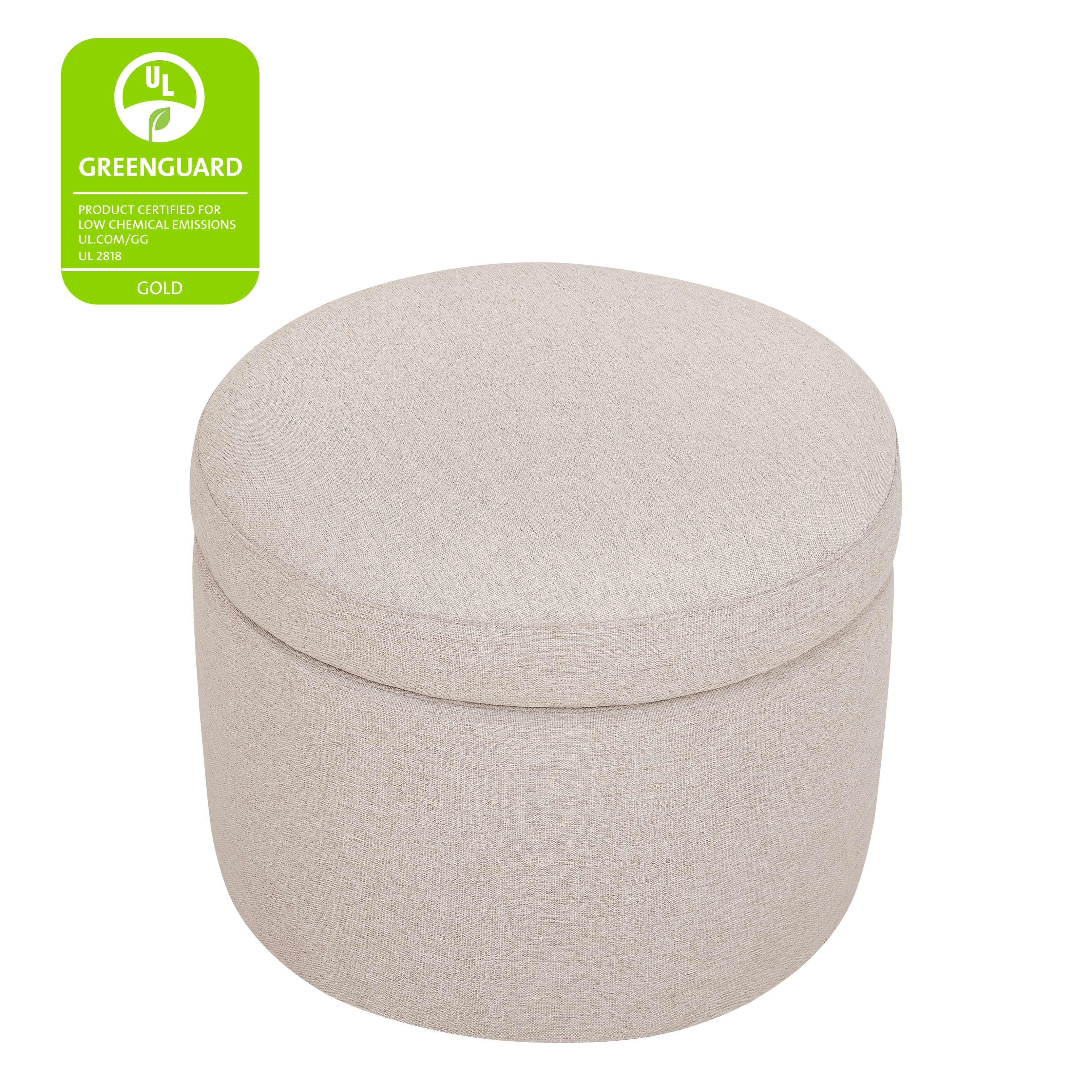 Storage Ottoman in Eco-Performance Fabric | Water Repellent & Stain Resistant